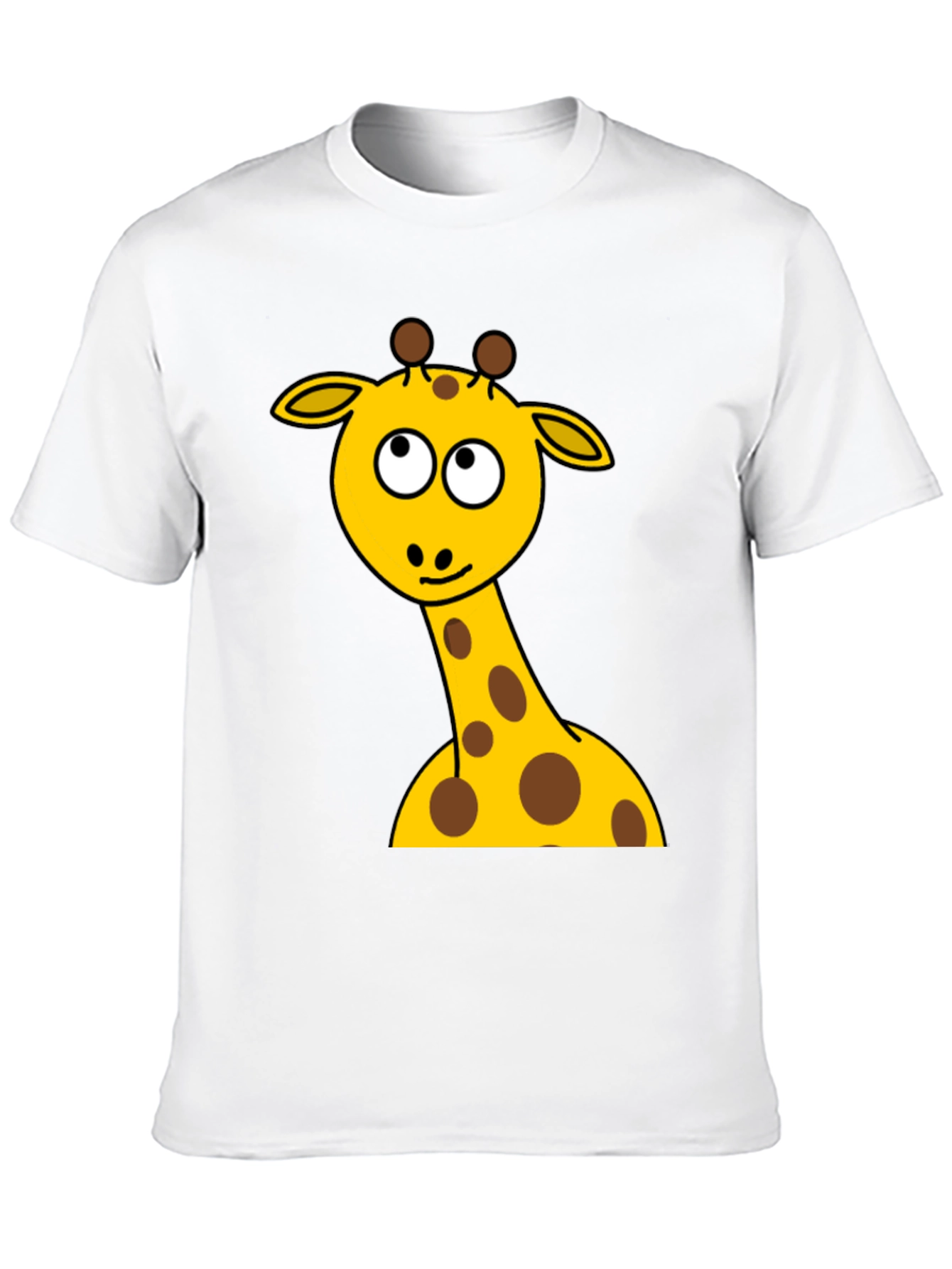 Black Giraffe Graphic Tee - Unisex Black T-Shirt view 10