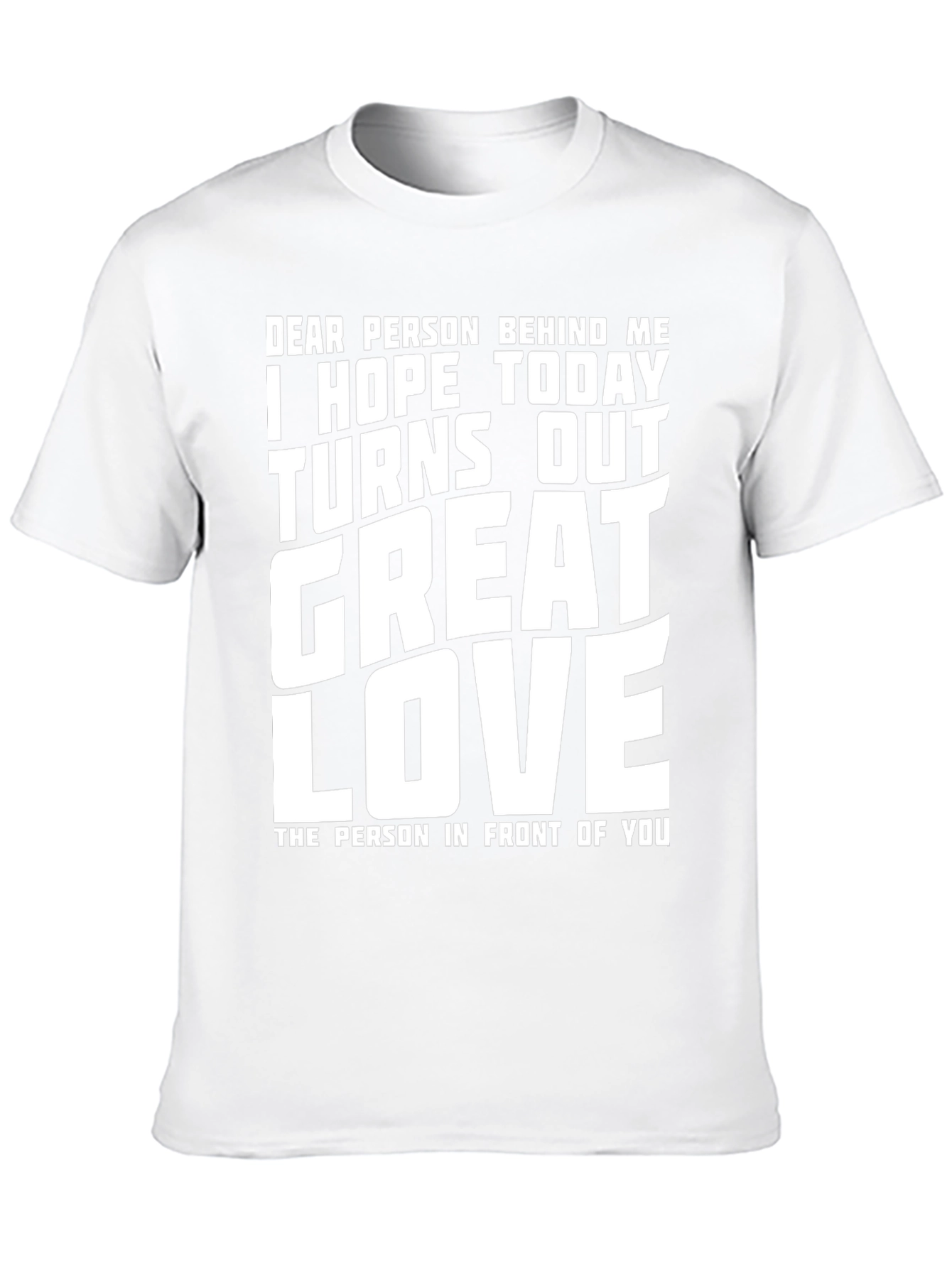 Black Funny Graphic T-Shirt - Great Day, Love Message view 10