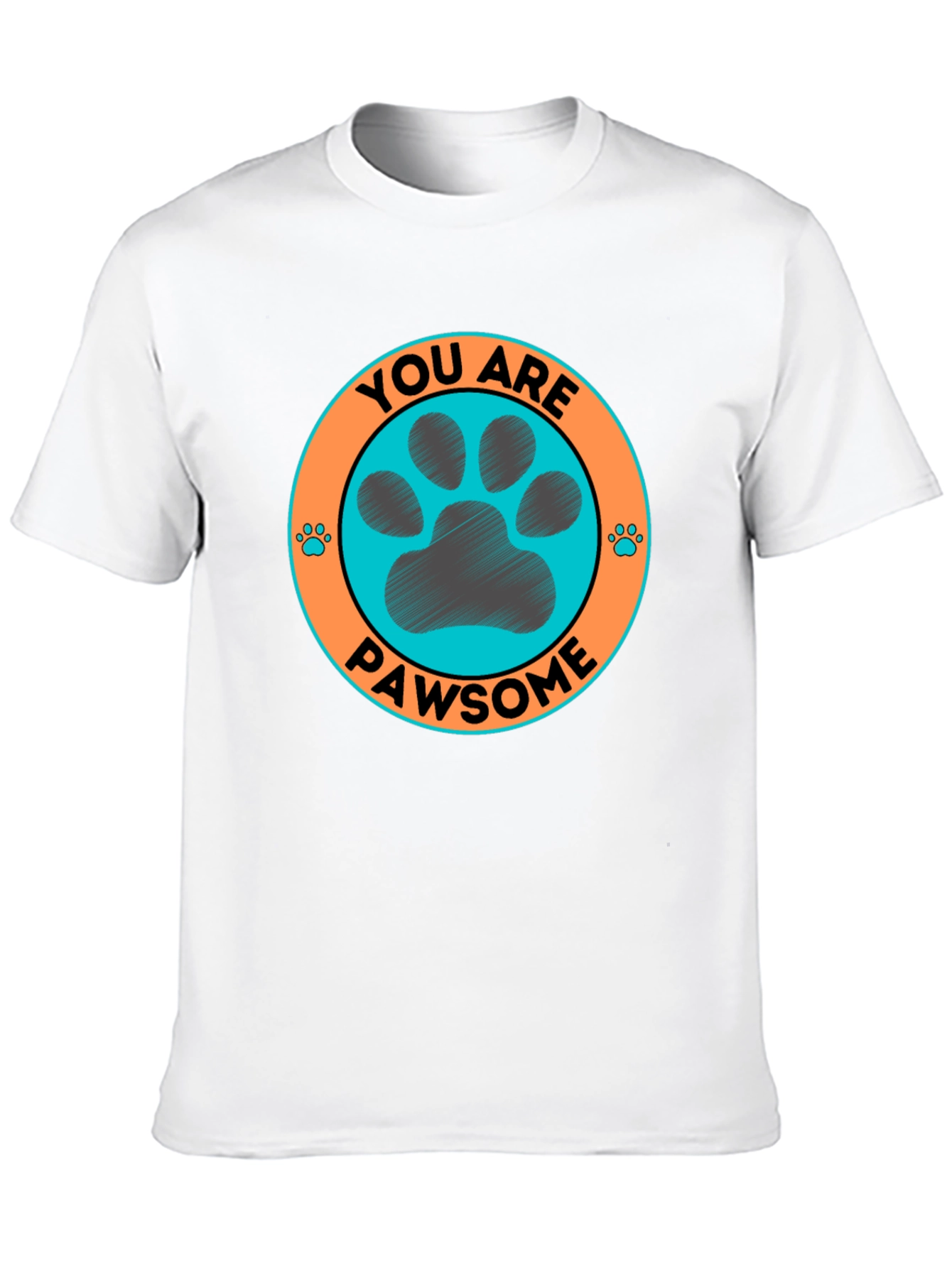 Black Pawsome Graphic Tee - Dog Lover T-Shirt view 10