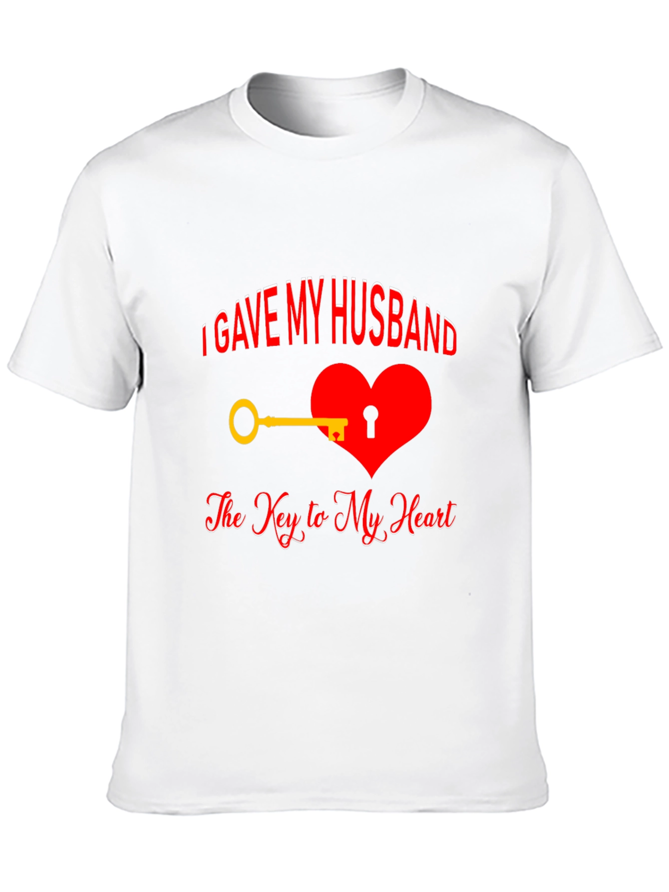 Black Husband's Key to My Heart T-Shirt view 10