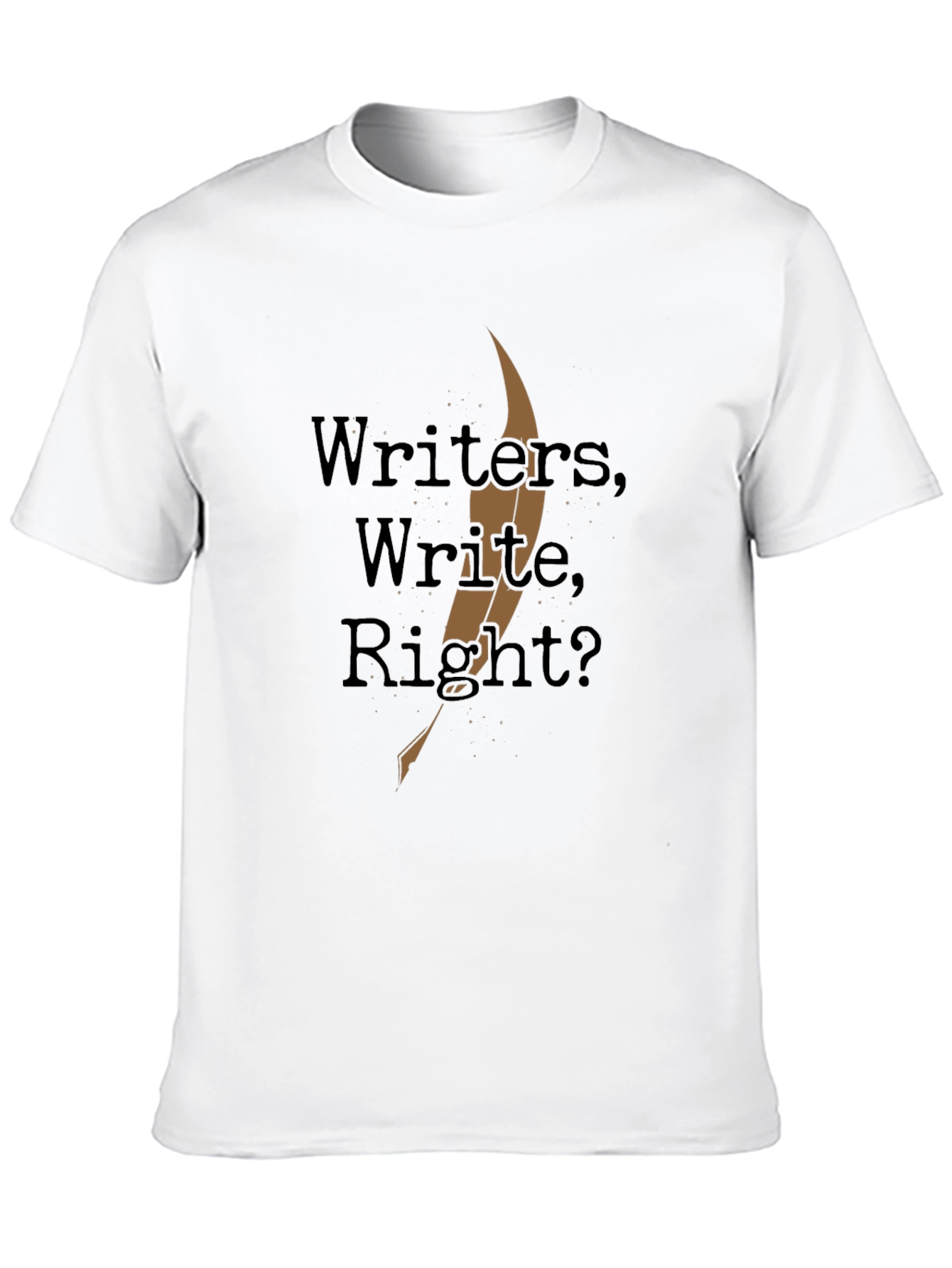 Black Writer's Write Right? Black T-Shirt view 10