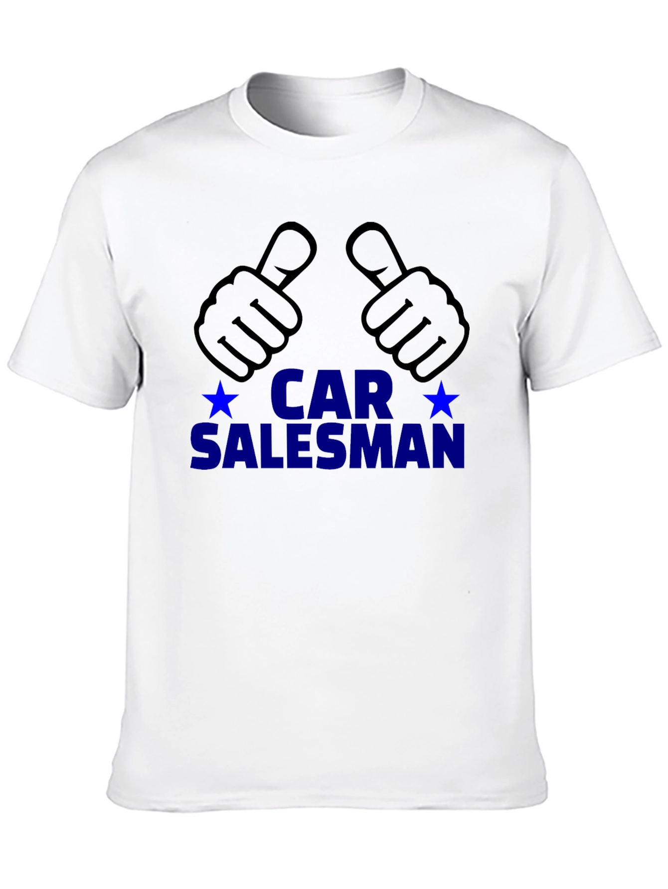 Black Car Salesman T-Shirt - Thumbs Up Design view 10