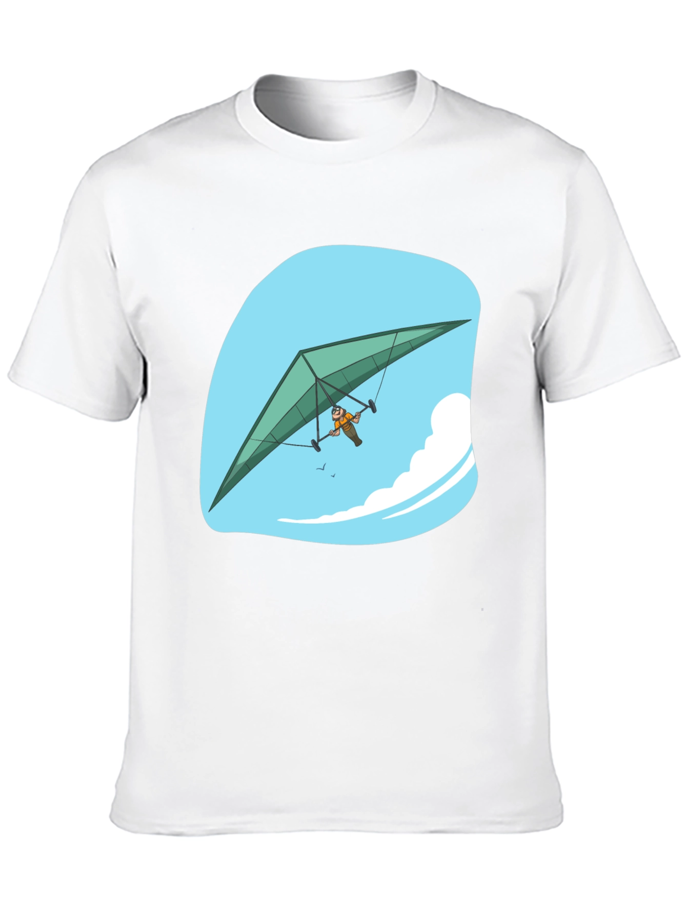 Black Hang Glider T-Shirt, Sky Adventure Tee view 10