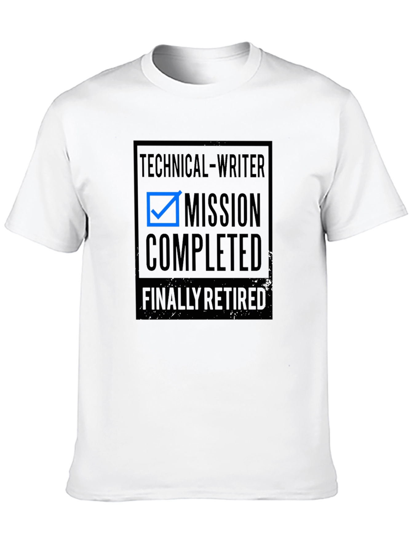 Black Technical Writer Mission Completed Retired T-Shirt view 10
