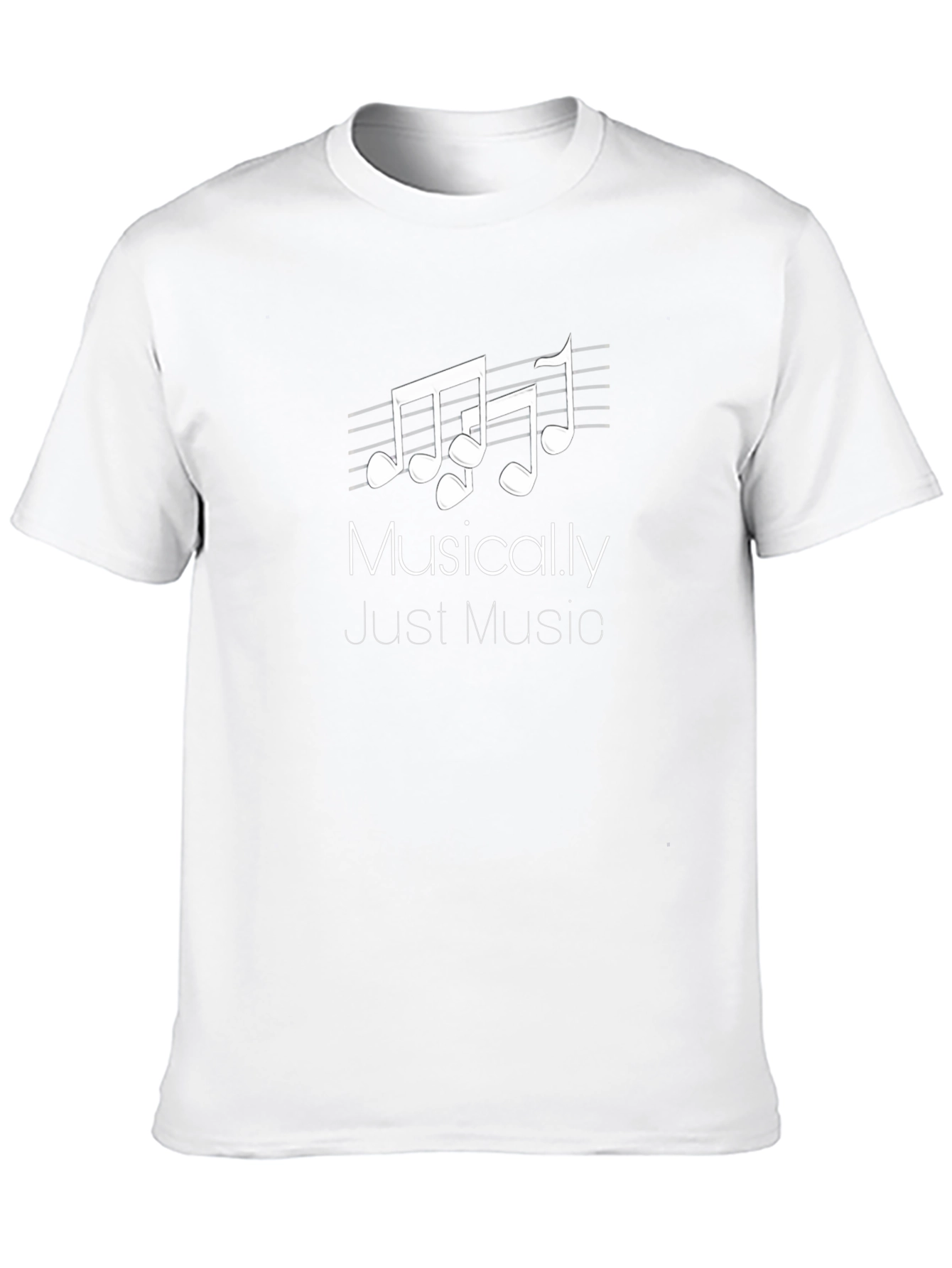 Black Musically Just Music Black T-Shirt view 10