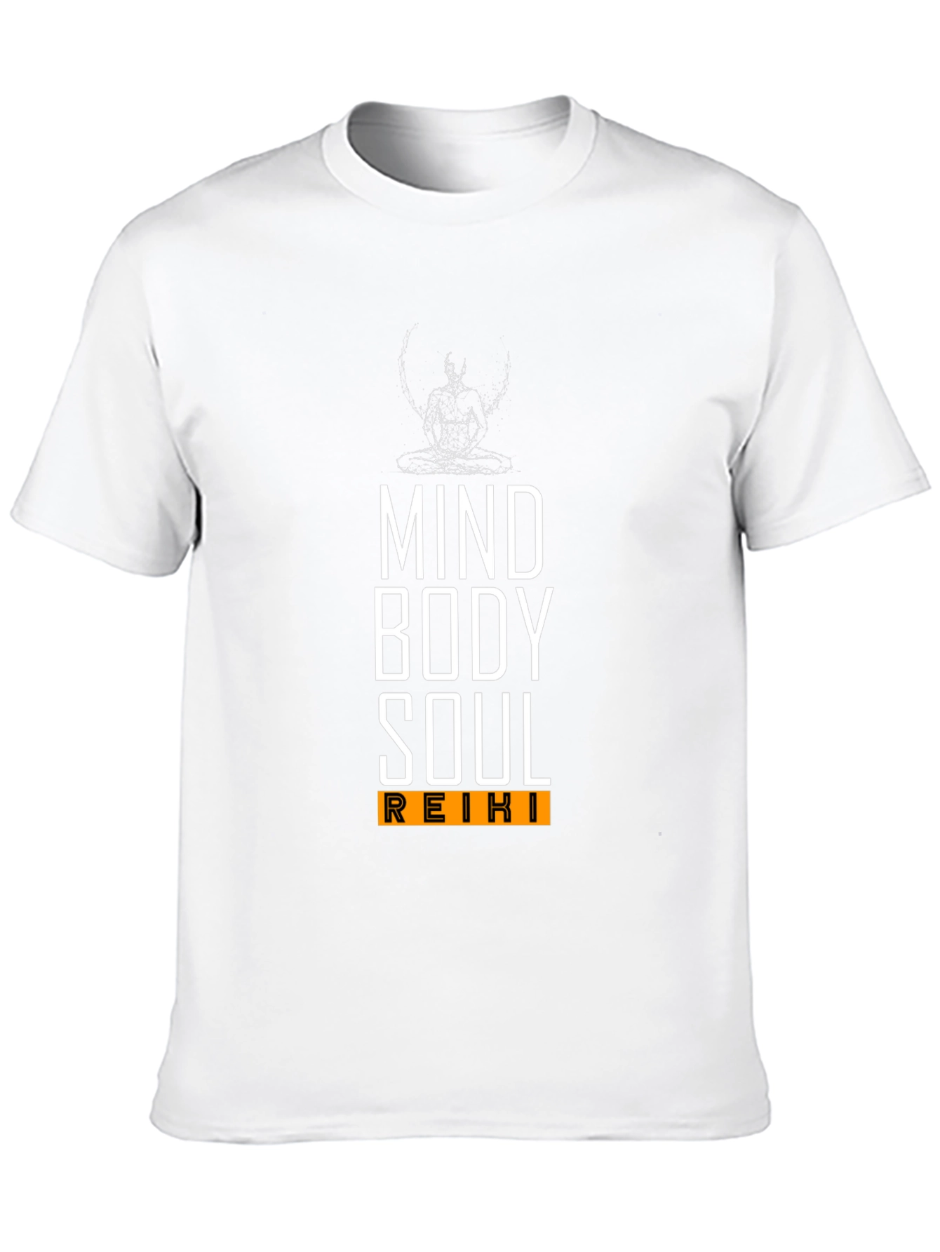 Black Mind Body Soul Reiki T-Shirt | Unisex view 10
