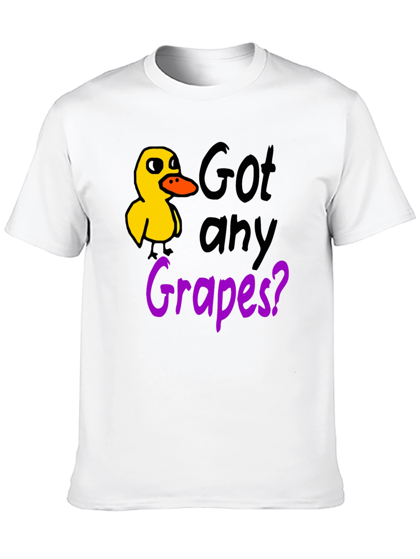 Black Got Any Grapes? Duck T-Shirt view 10