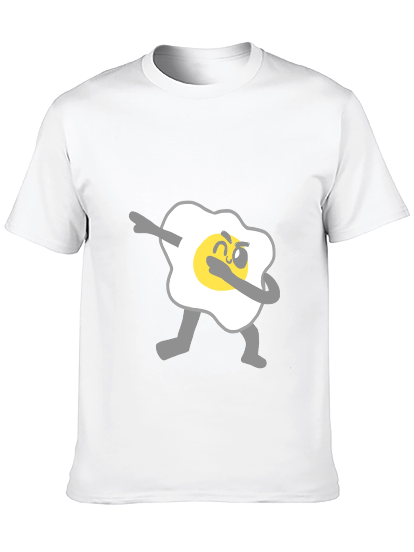 Black Dabbing Egg Graphic Tee - Cool & Casual Black T-Shirt view 10