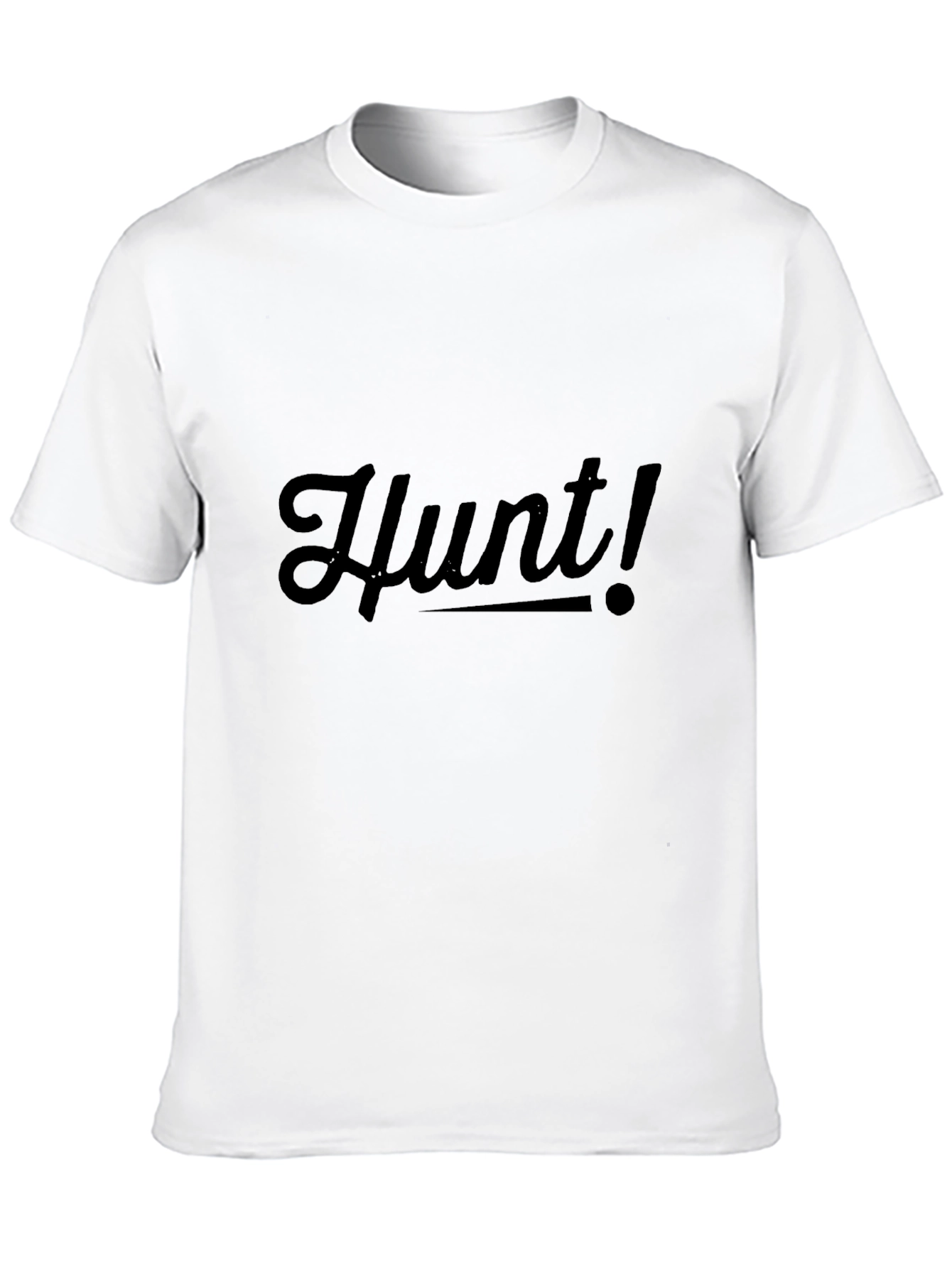 Black Hunt! Black Graphic Tee - Stylish Casual Wear view 10