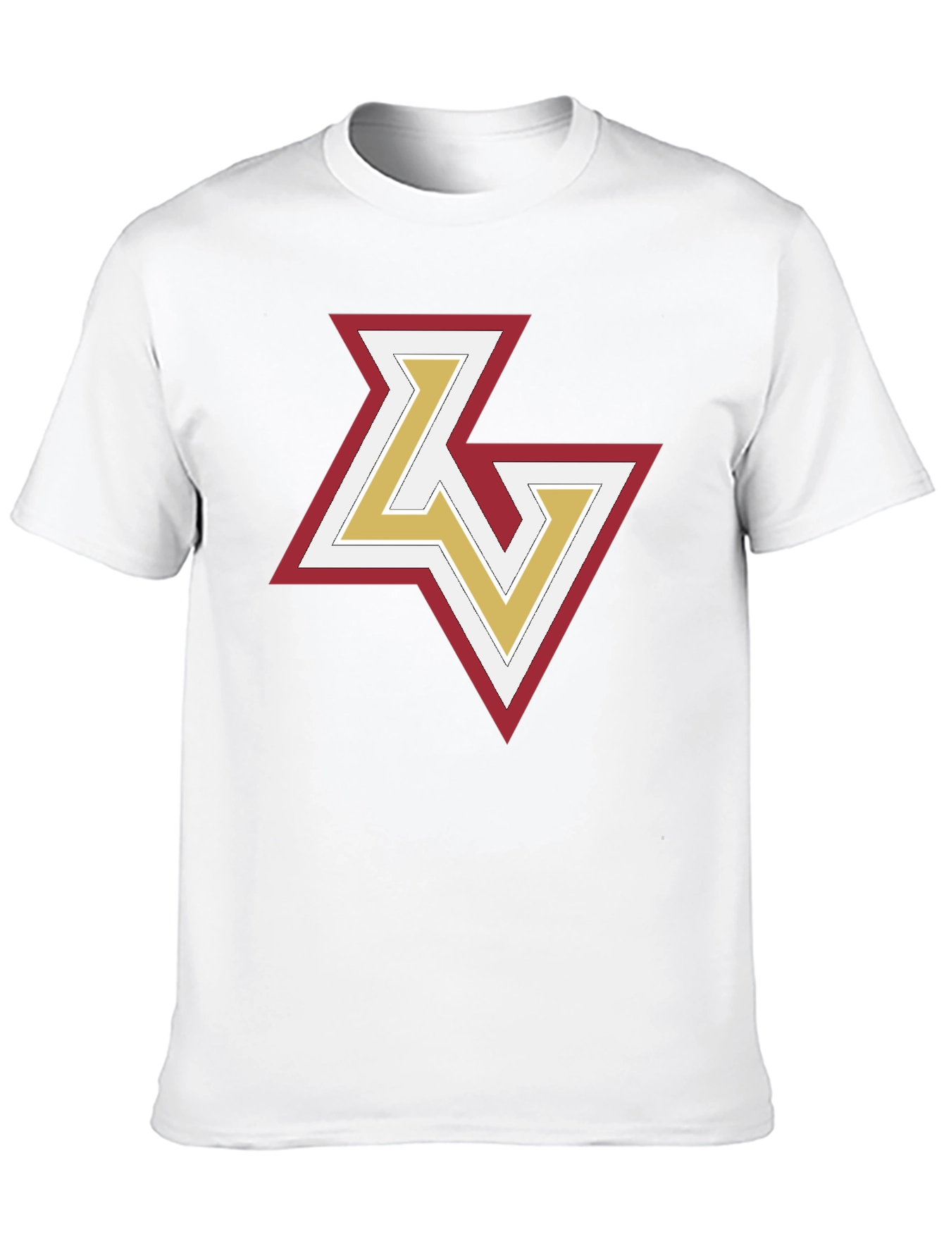 Black Stylish Black T-Shirt with Geometric Logo view 10