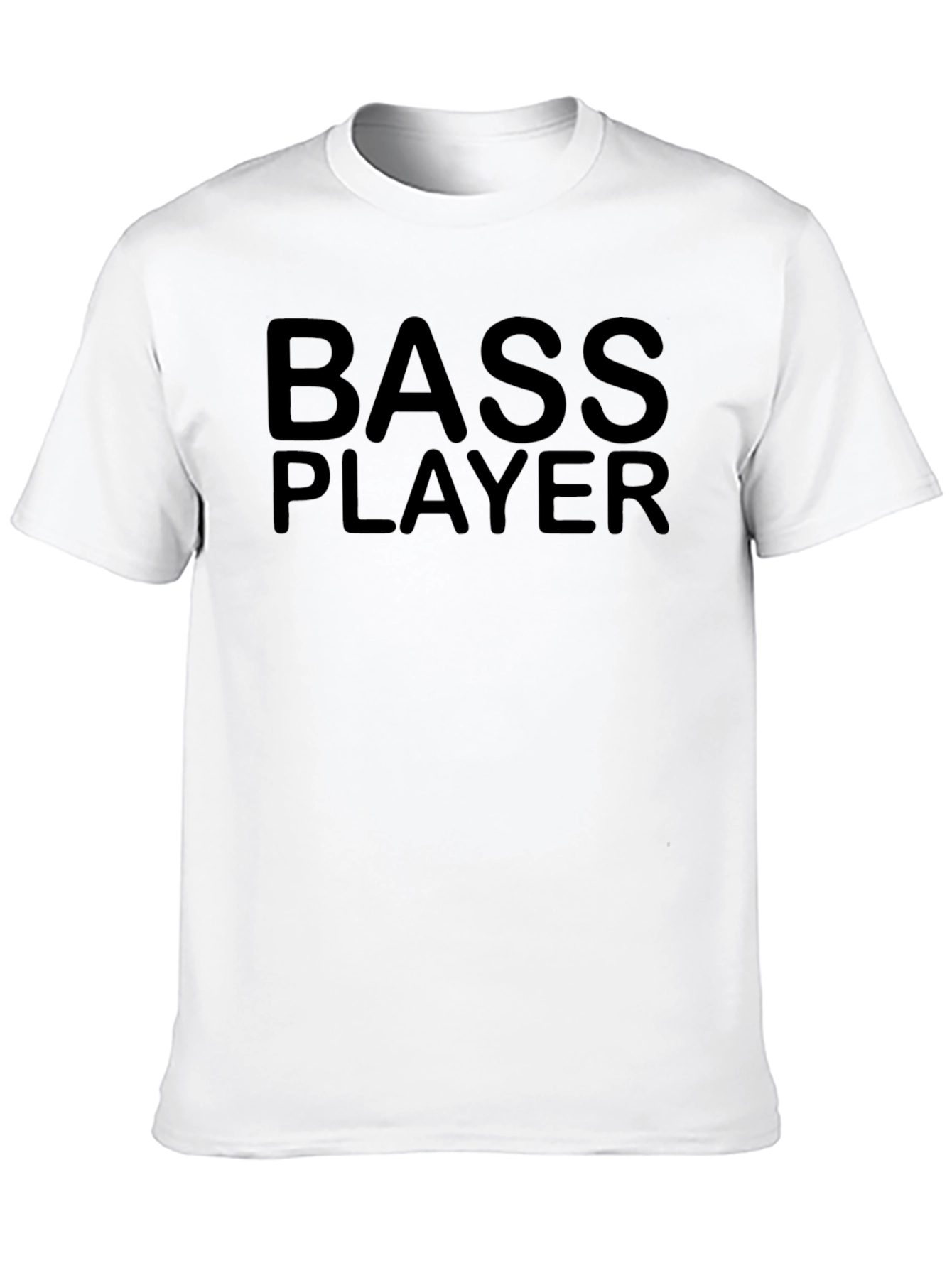 Black Bass Player Black T-Shirt - Musician Apparel view 10