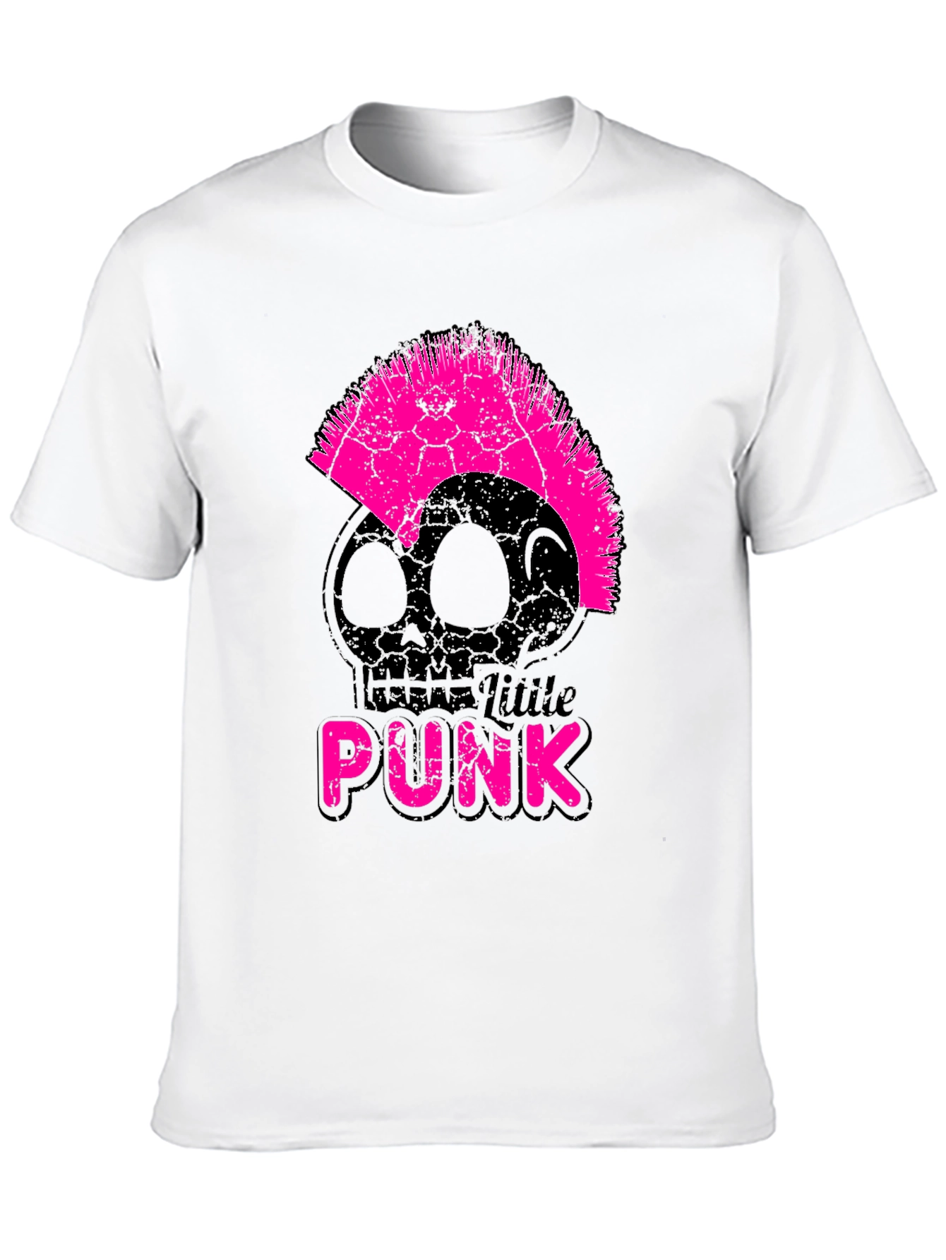 Black Little Punk Skull T-Shirt view 10