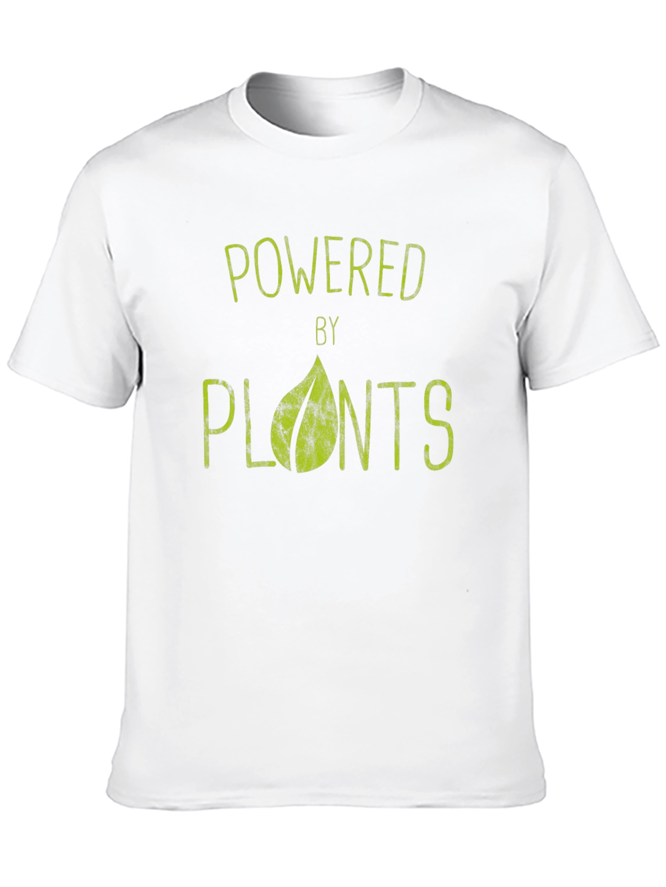 Black Powered by Plants Vegan T-Shirt view 10