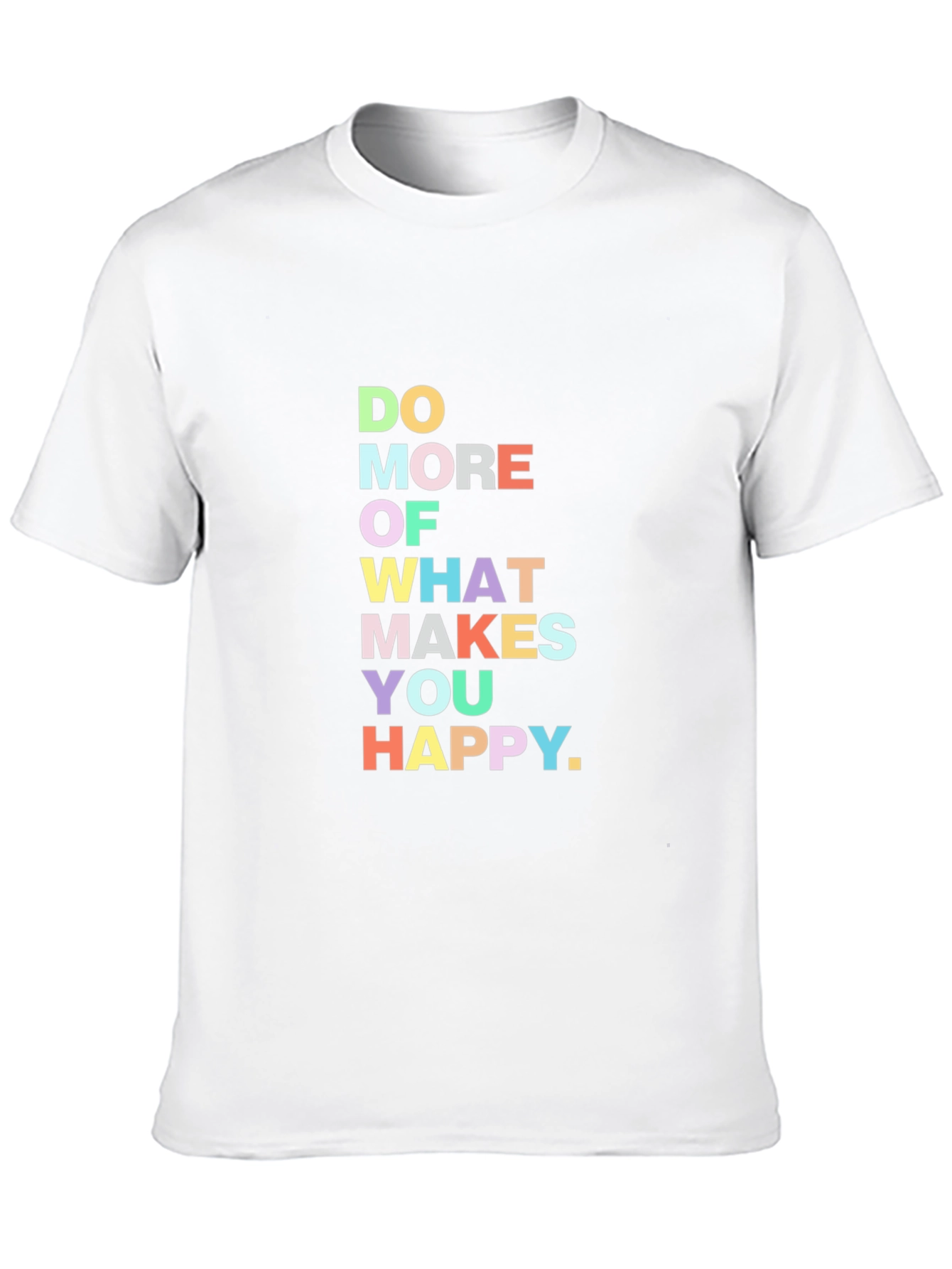 Black Motivational Black T-Shirt: Do More of What Makes You Happy view 10