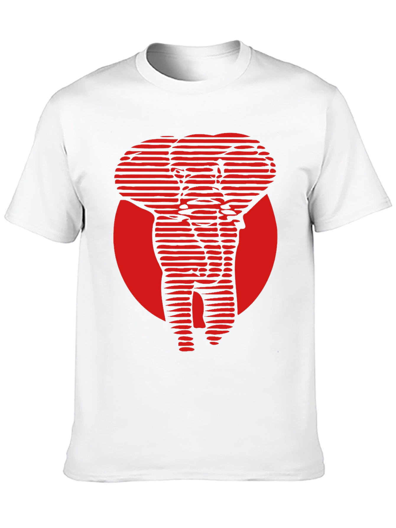 Black Red Elephant Graphic Tee - Cool Stylish Design view 10