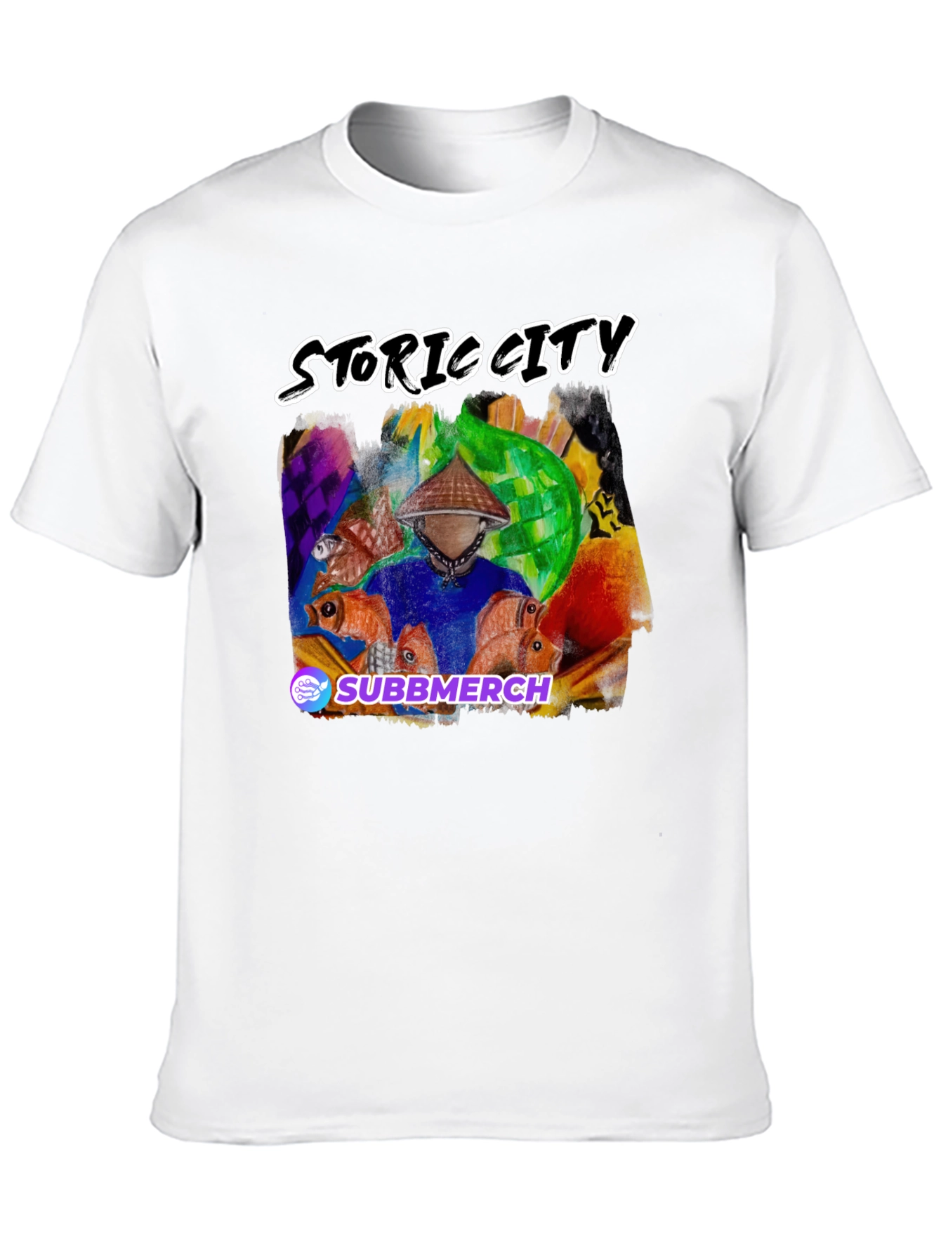 Black Storig City Graphic Tee - Unique Design view 10