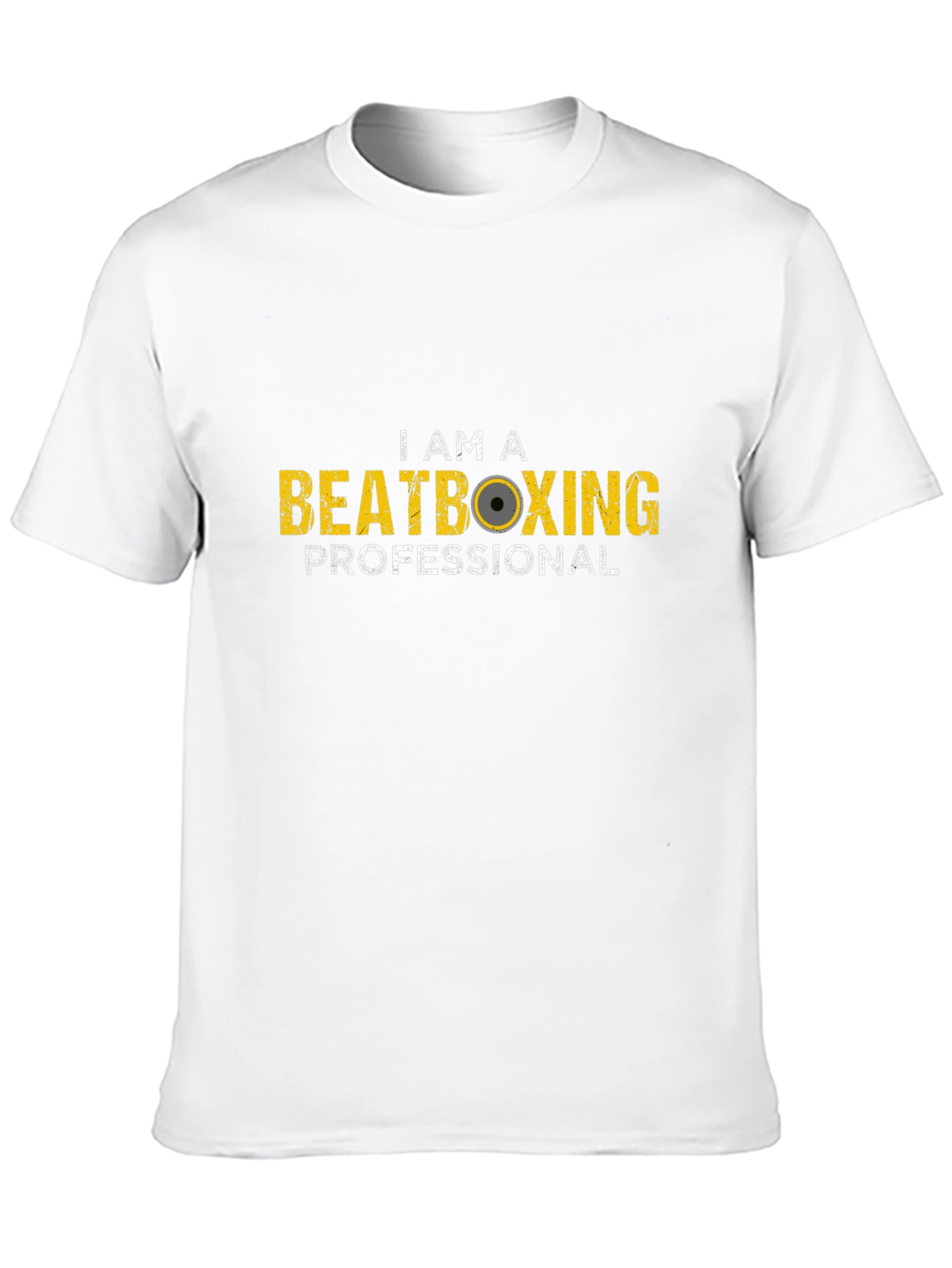Black I Am A Beatboxing Professional Black T-Shirt view 10
