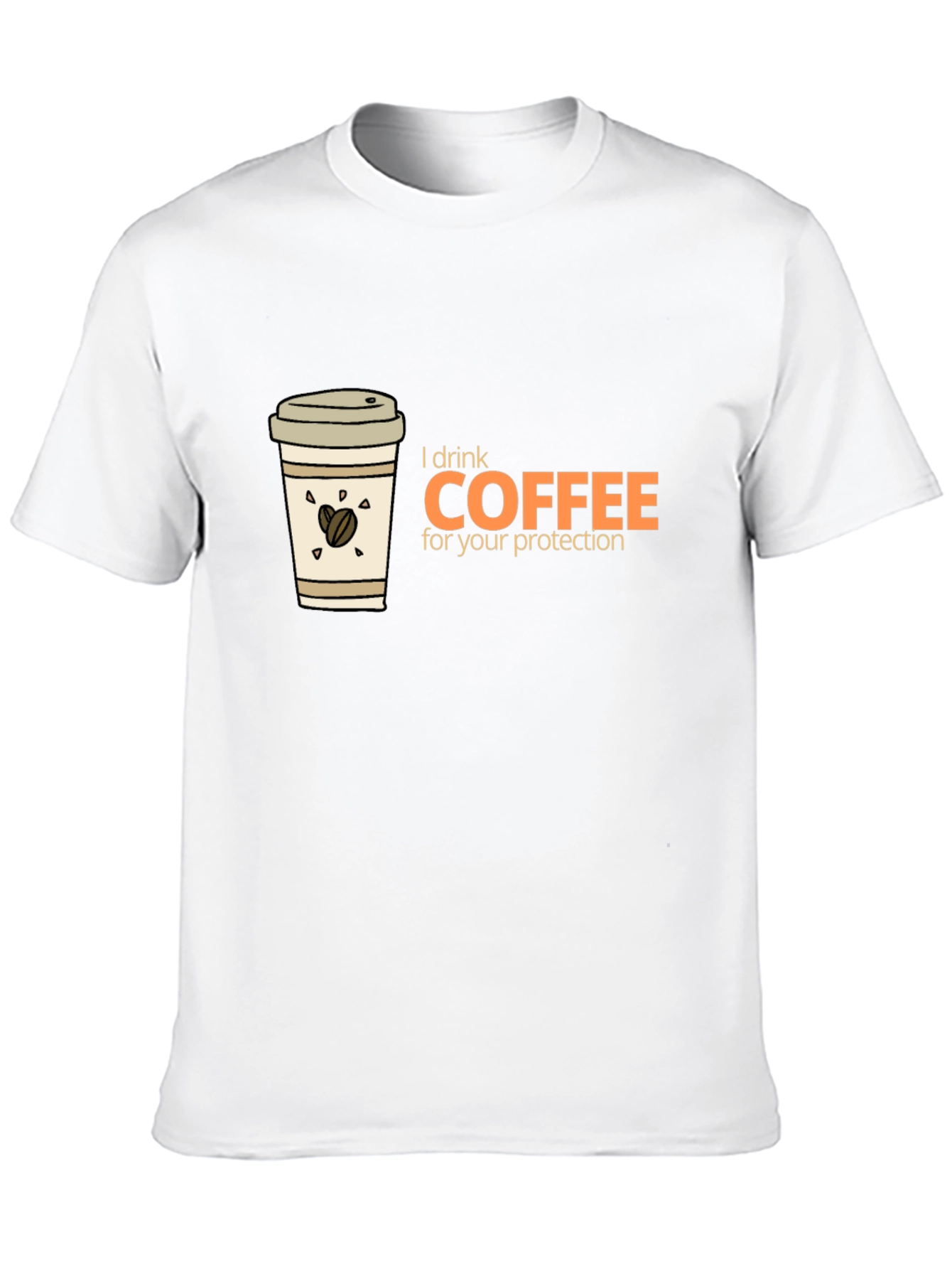 Black Coffee Lover T-Shirt - I Drink Coffee For Your Protection view 10