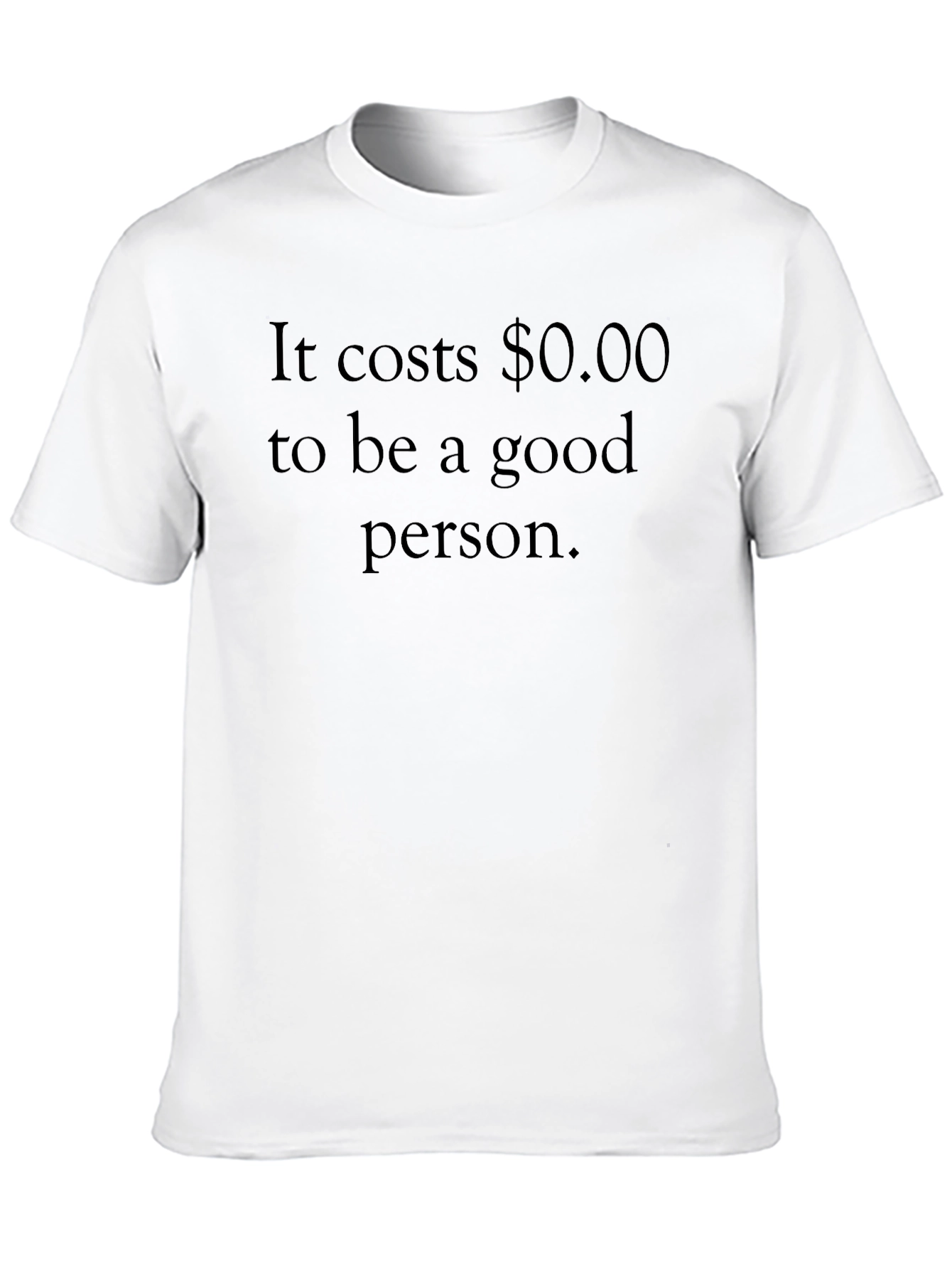 Black Be a Good Person T-Shirt - Black Crew Neck Tee view 10