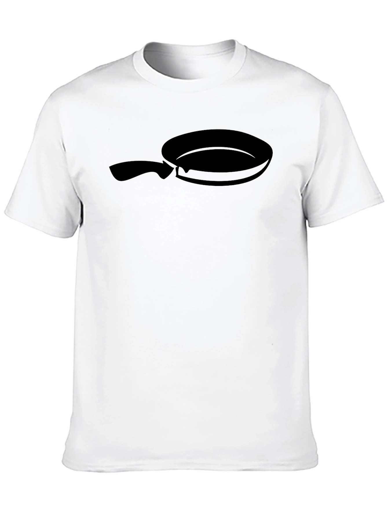 Black Black Frying Pan Graphic Tee - Culinary Fun! view 10