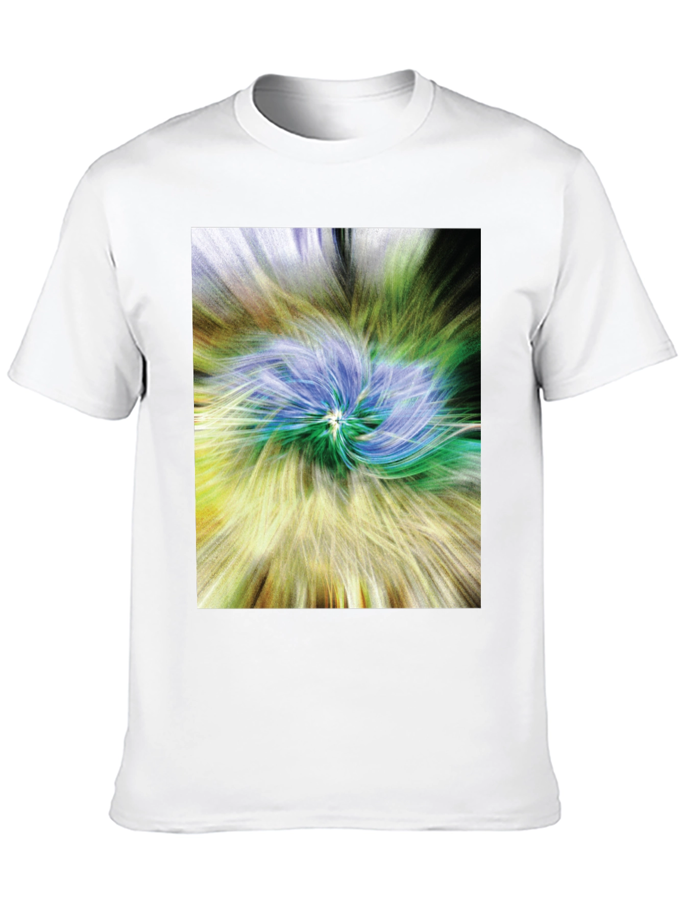 Black Abstract Swirl Graphic Tee - Black view 10