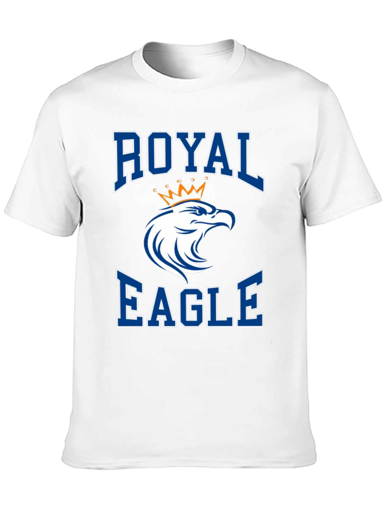 Royal Eagle Graphic Tee - Black Cotton Blend - 10