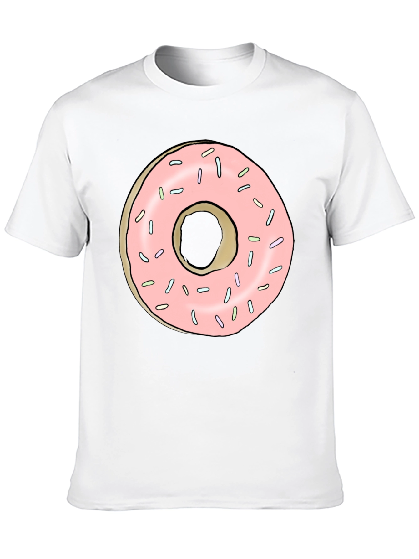 Black Donut Graphic Black T-Shirt view 10