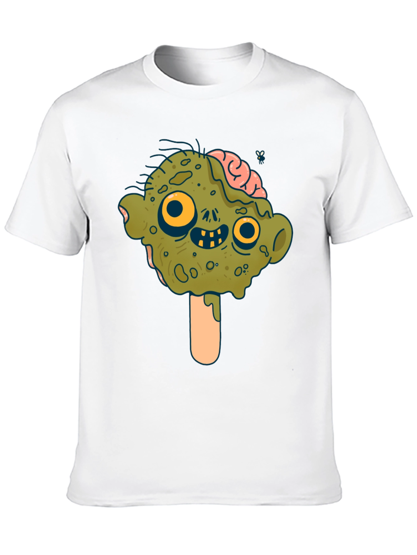 Black Zombie Ice Cream T-Shirt - Brain Freeze! view 10