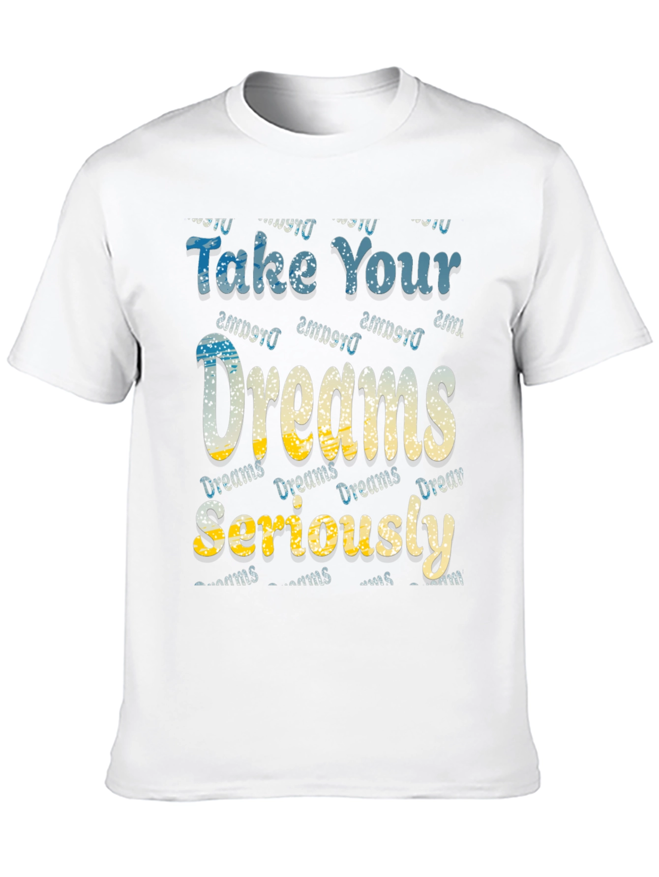 Black Dreams Motivational Graphic Tee view 10