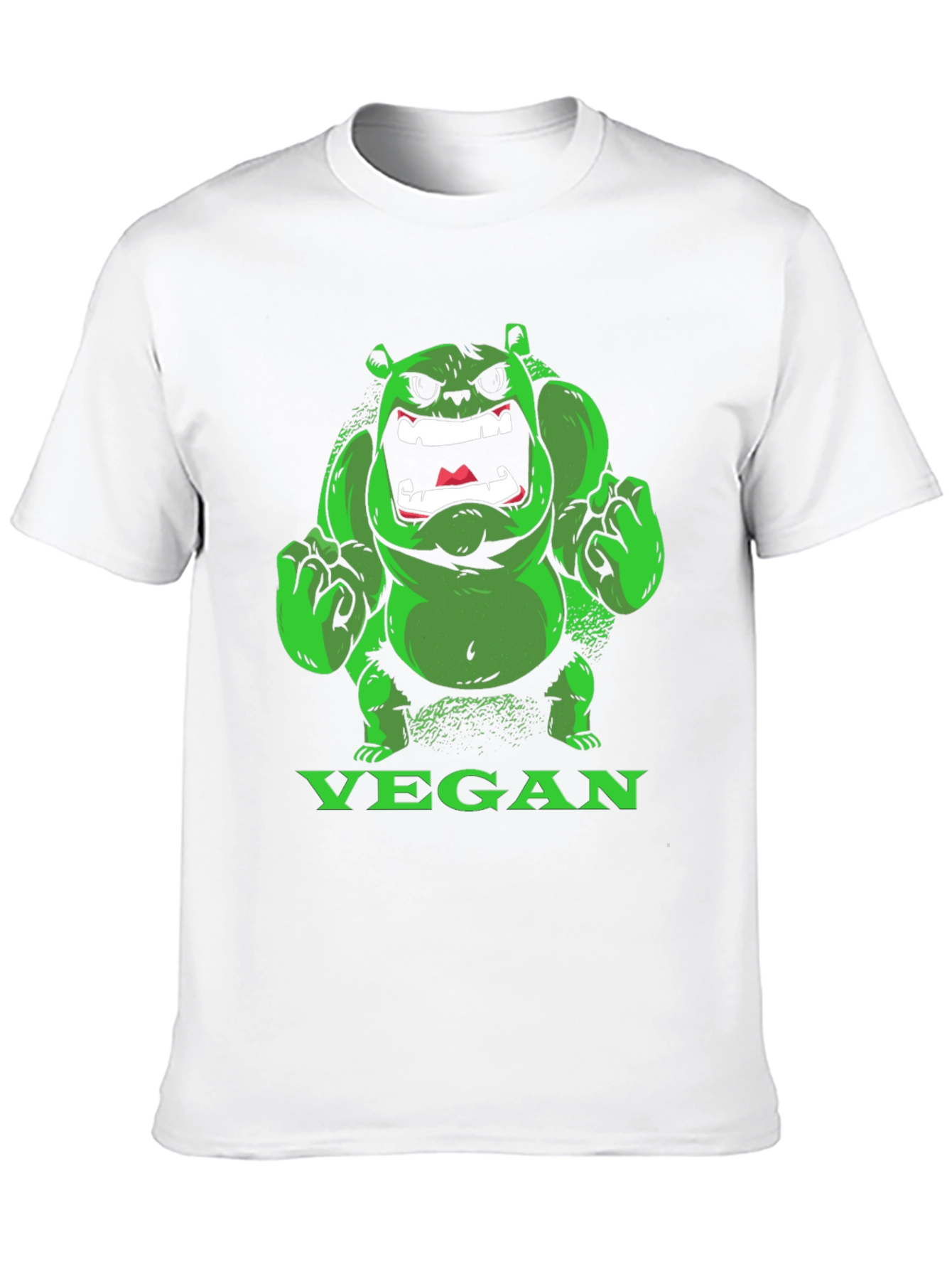 Vegan Hulk T-Shirt - Green Monster Tee - 10