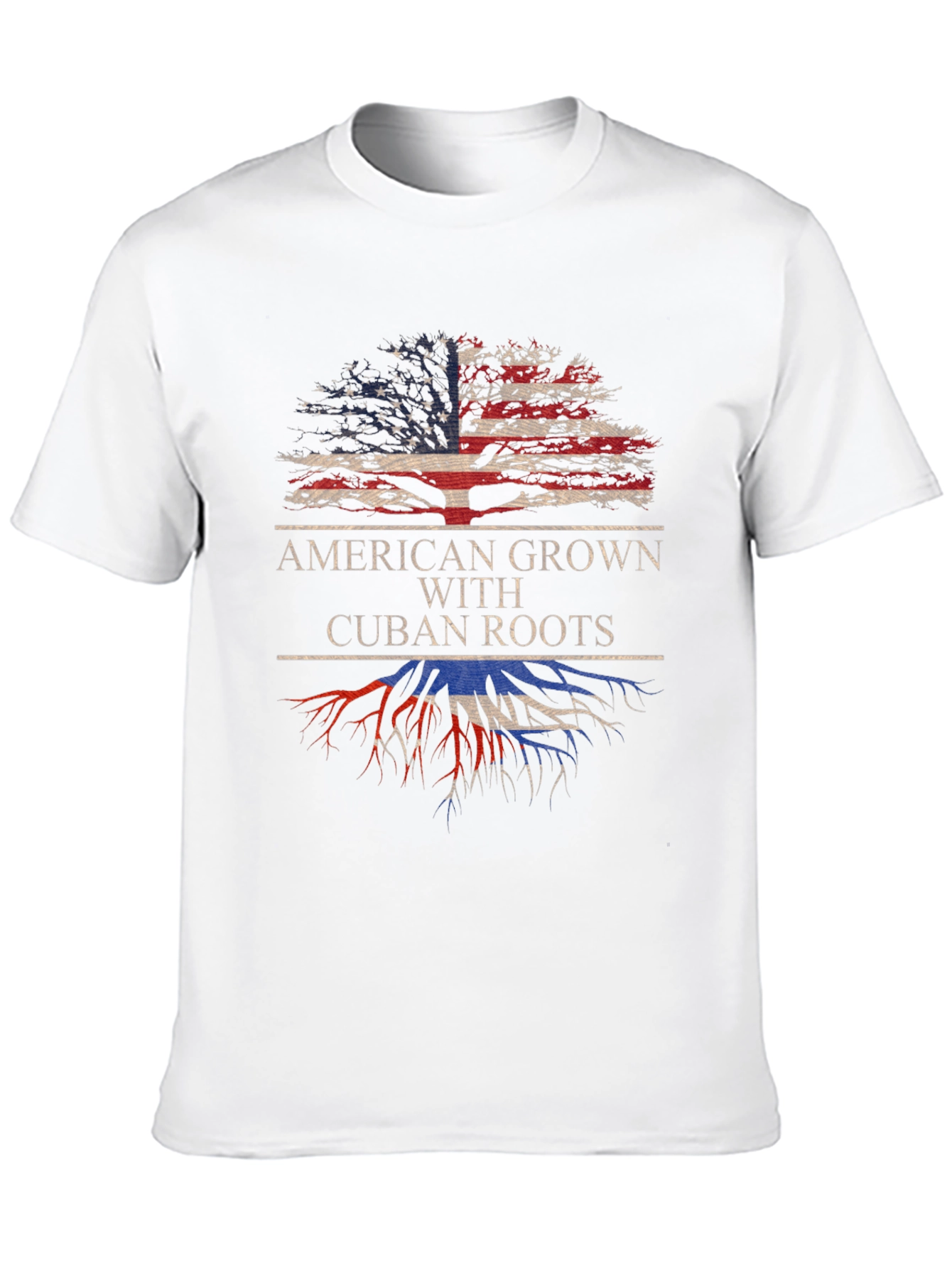 Black American Grown with Cuban Roots T-Shirt view 10