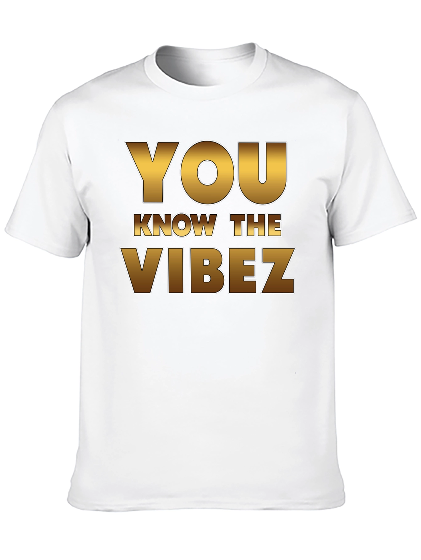 Black You Know the Vibez Graphic Tee - Black Cotton T-Shirt view 10