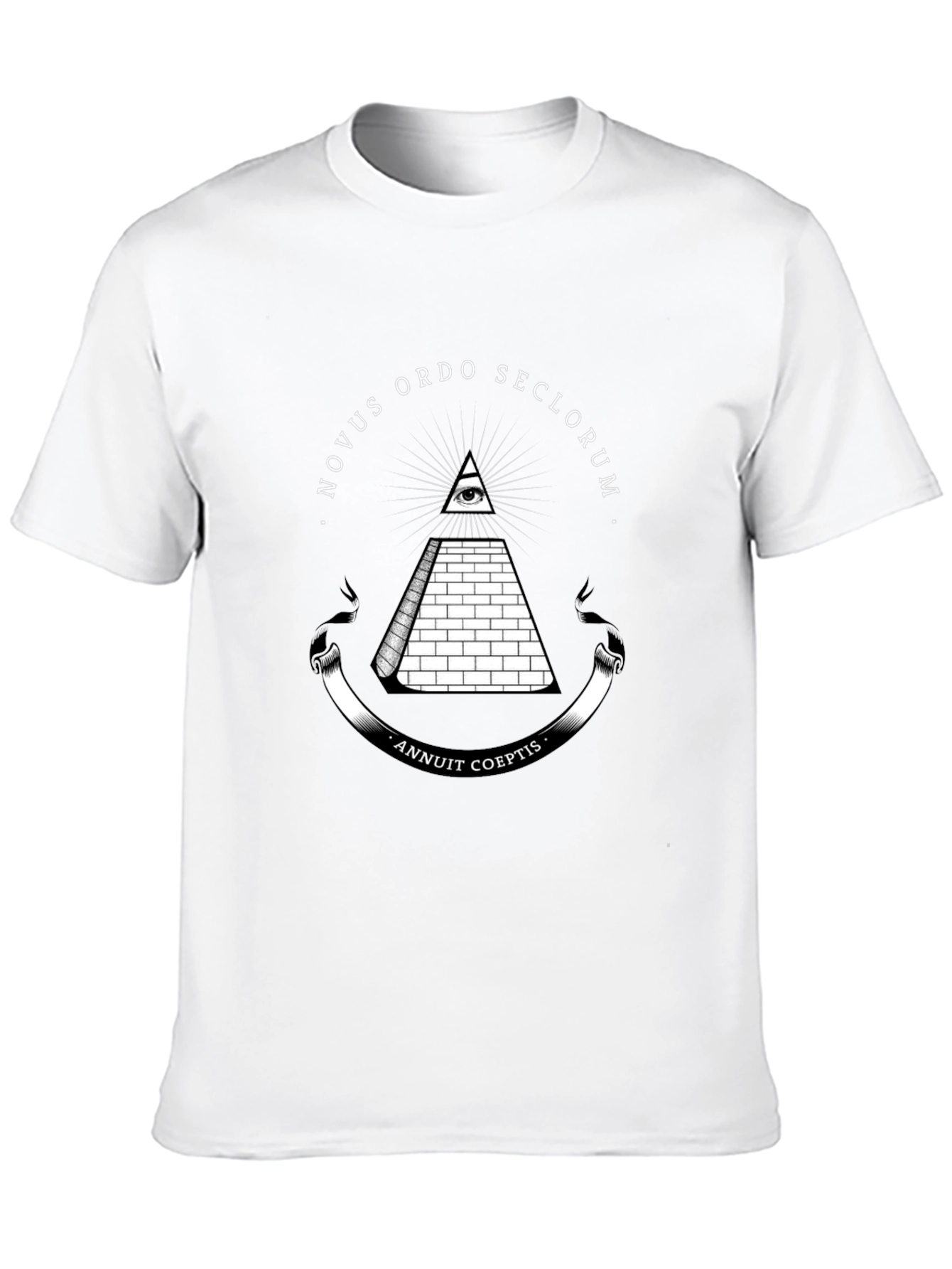 Black Novus Ordo Seclorum Graphic T-Shirt view 10