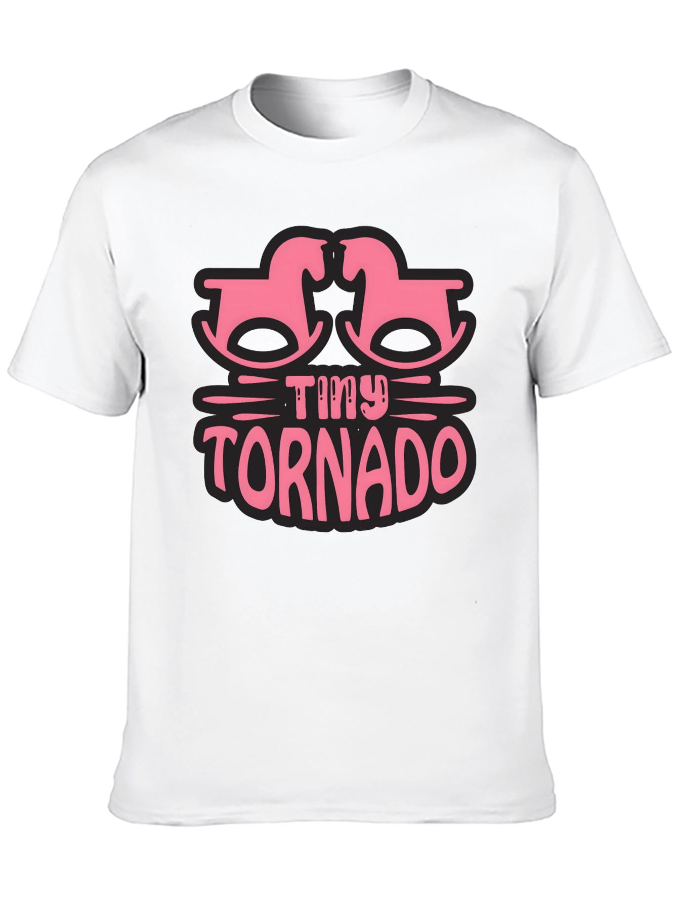 Black Tiny Tornado Rocking Horse Graphic Tee view 10