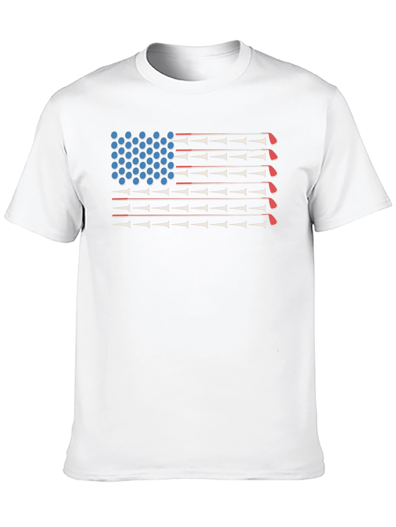 Golf American Flag T-Shirt - 10