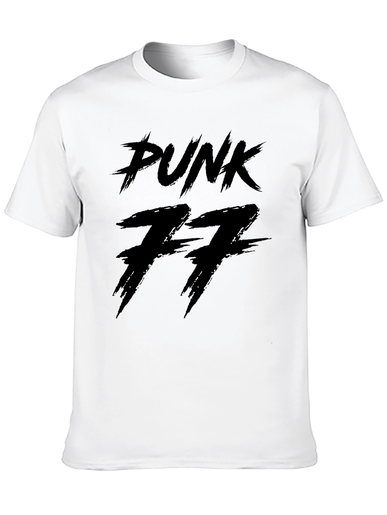 Black Punk 77 Black Graphic Tee view 10