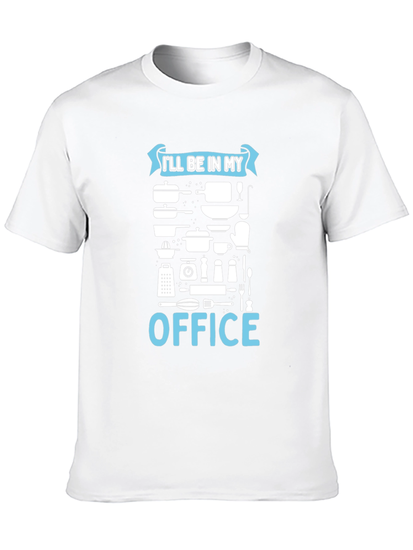 Black Chef's Office T-Shirt - Culinary Humor view 10