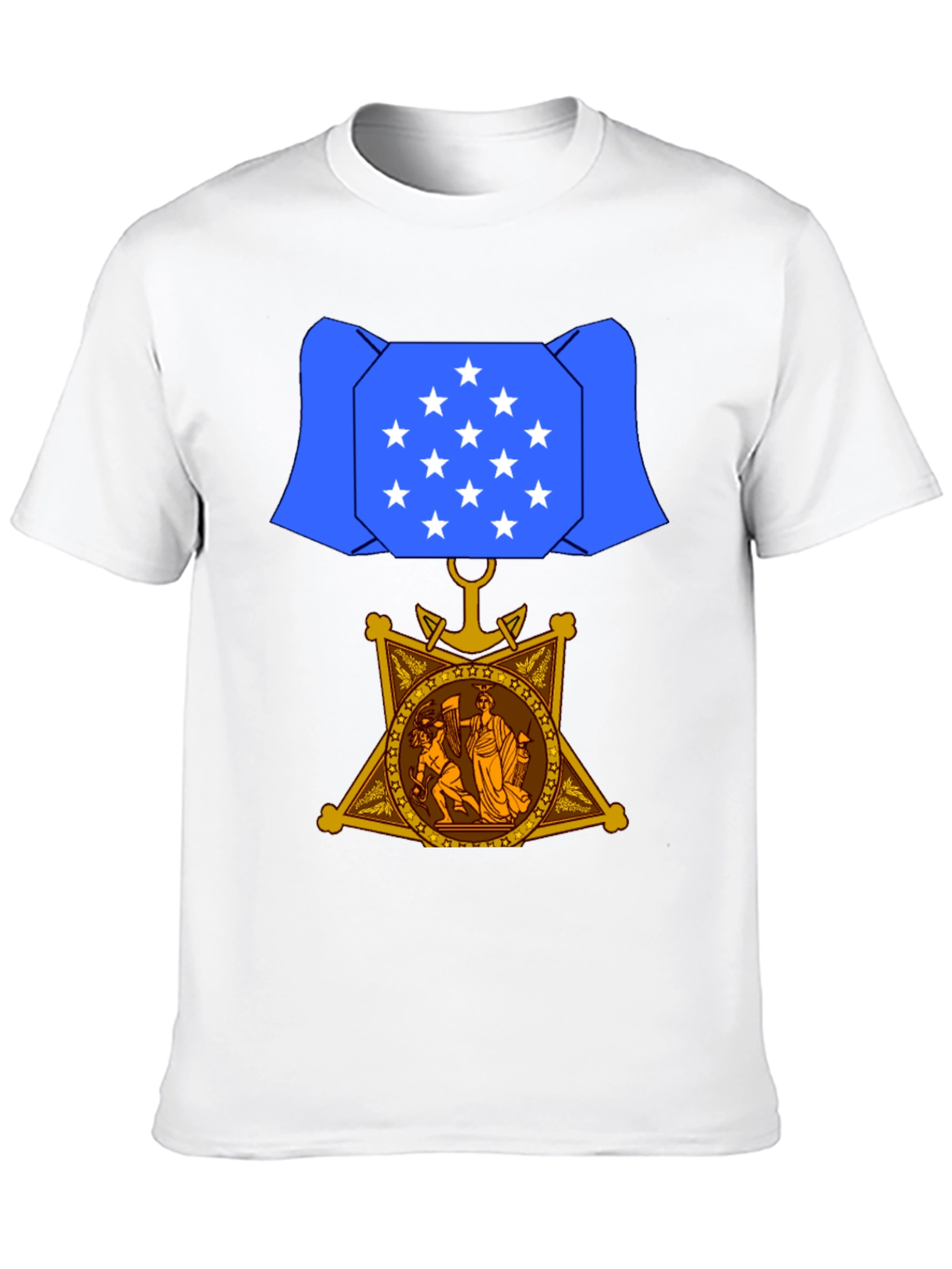 Patriotic Medal Graphic T-Shirt - 10