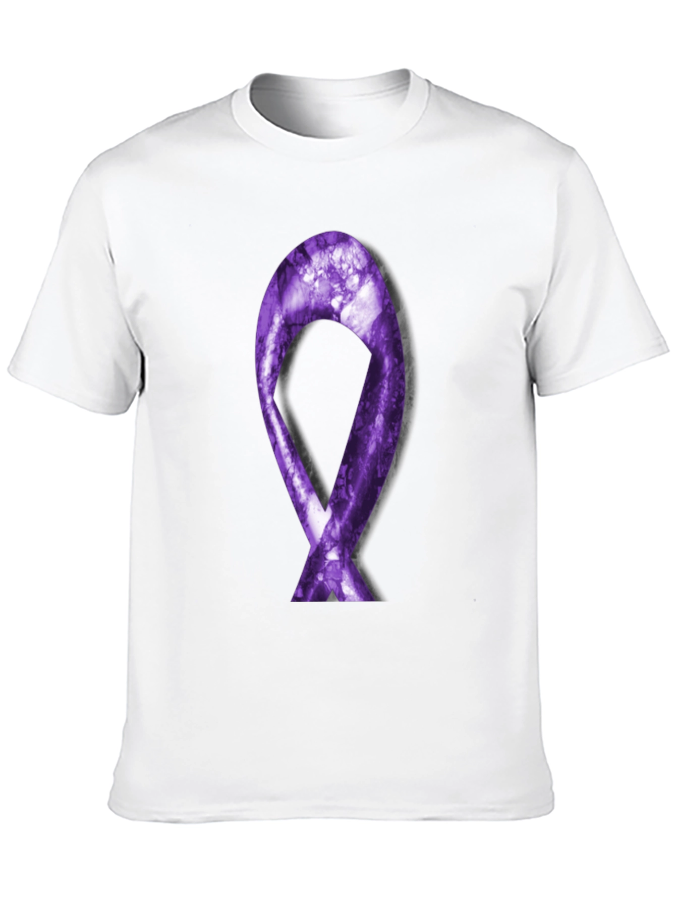 Purple Ribbon Graphic Tee - Support Cause - 10