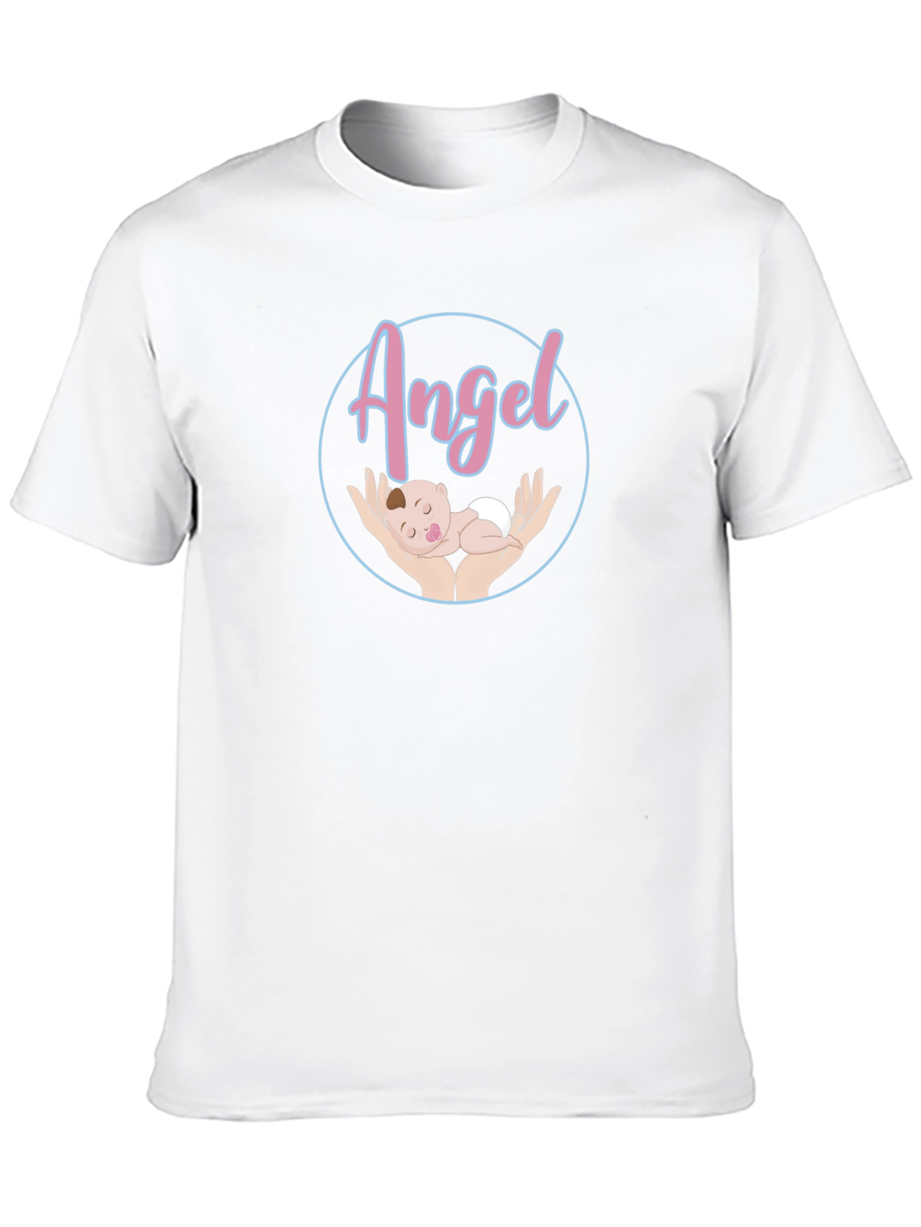 Black Angel Baby Graphic Tee - Unisex Black T-Shirt view 10