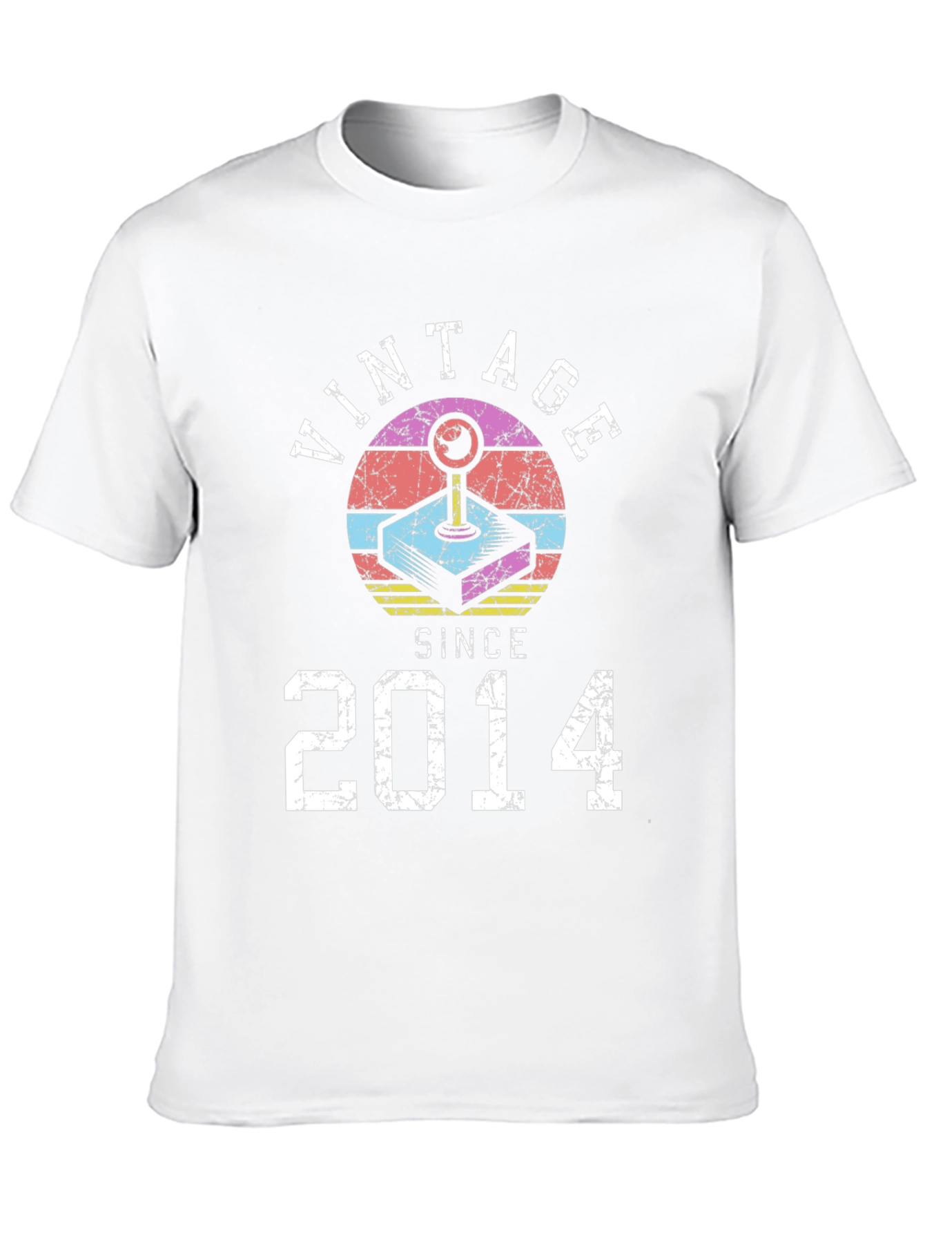 Black Vintage Since 2014 Gamer T-Shirt view 10