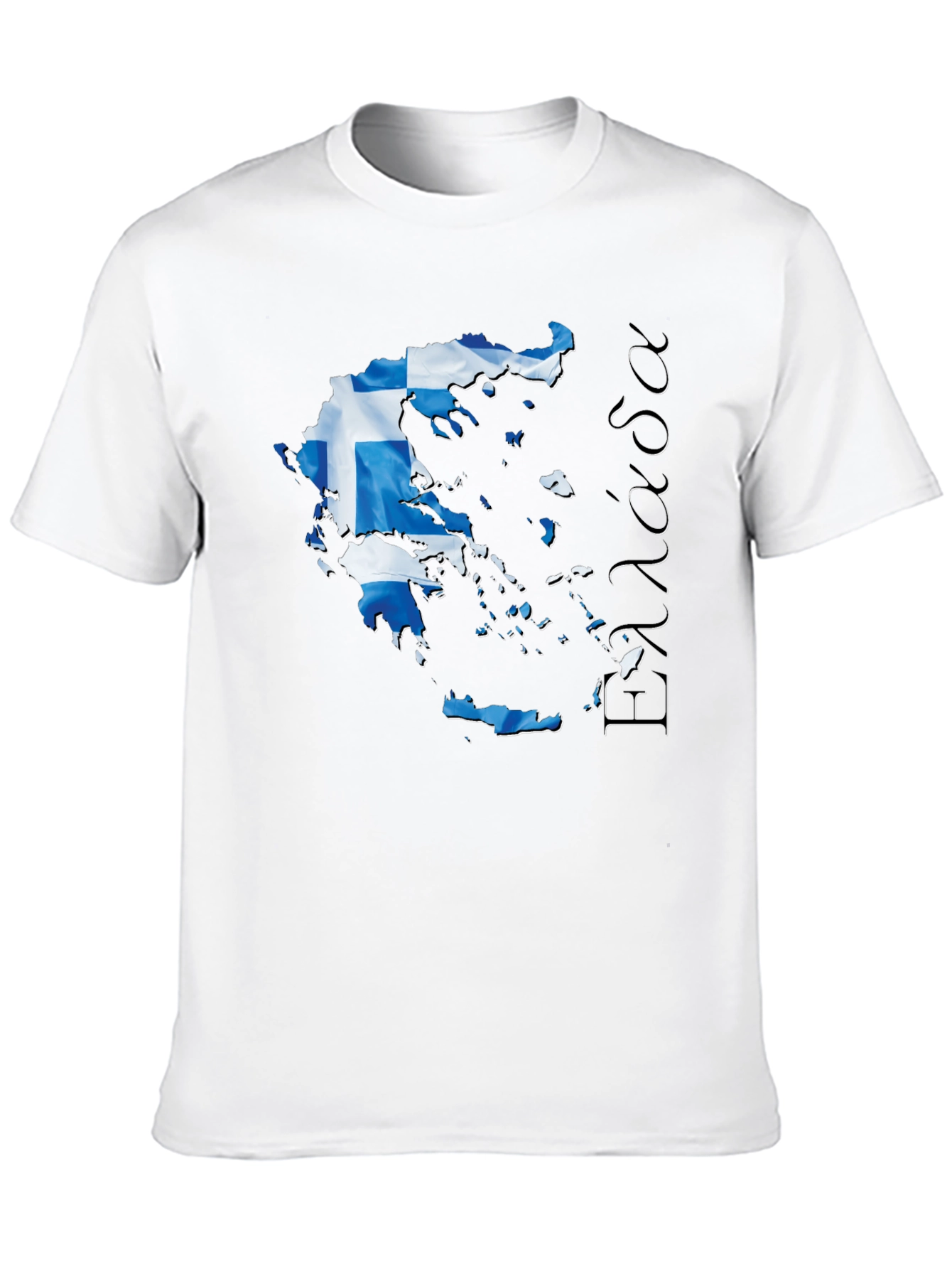 Black Greece Flag Map T-Shirt  view 10