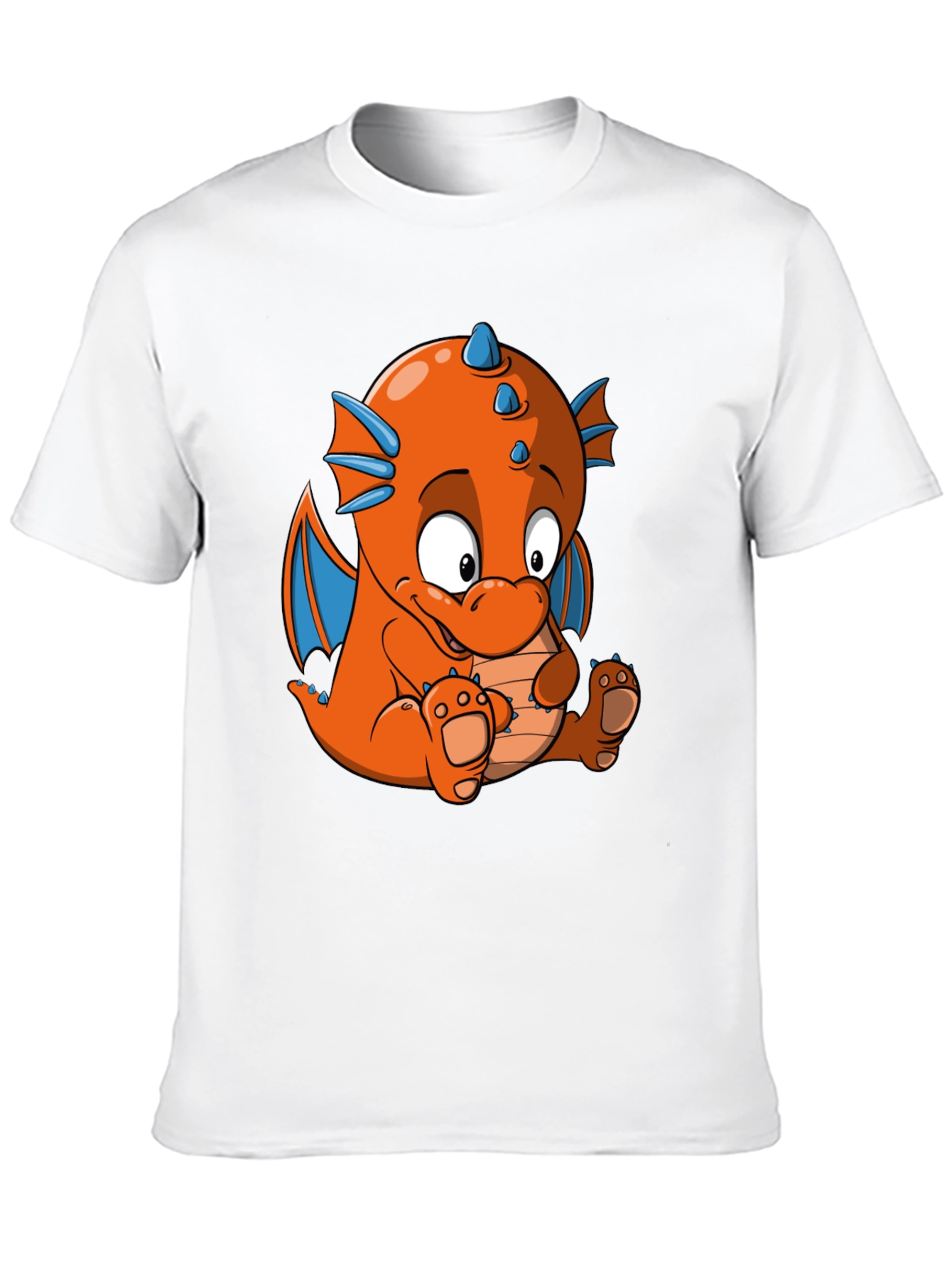 Black Cartoon Dragon Graphic Tee - Black view 10