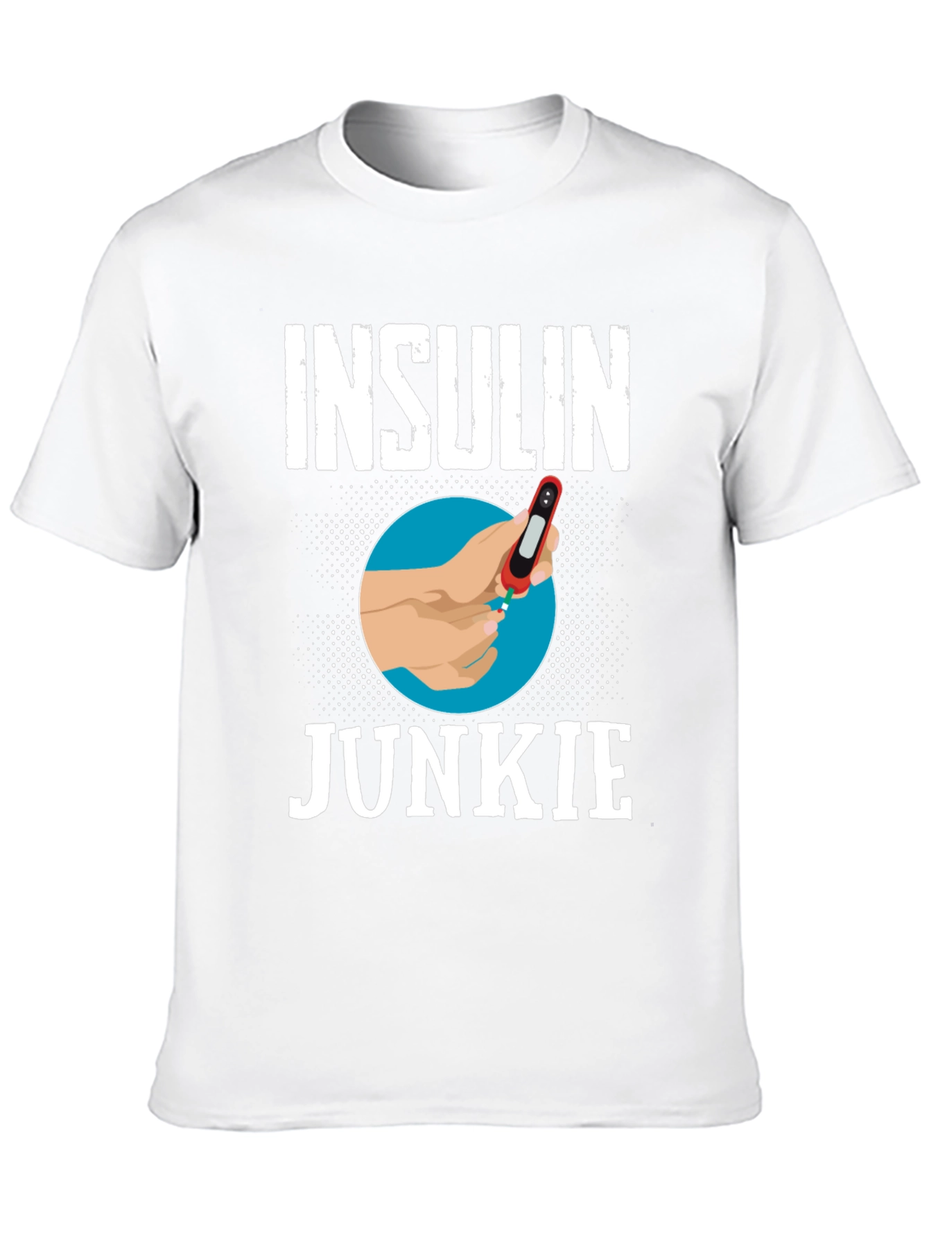 Black Insulin Junkie Graphic Tee view 10