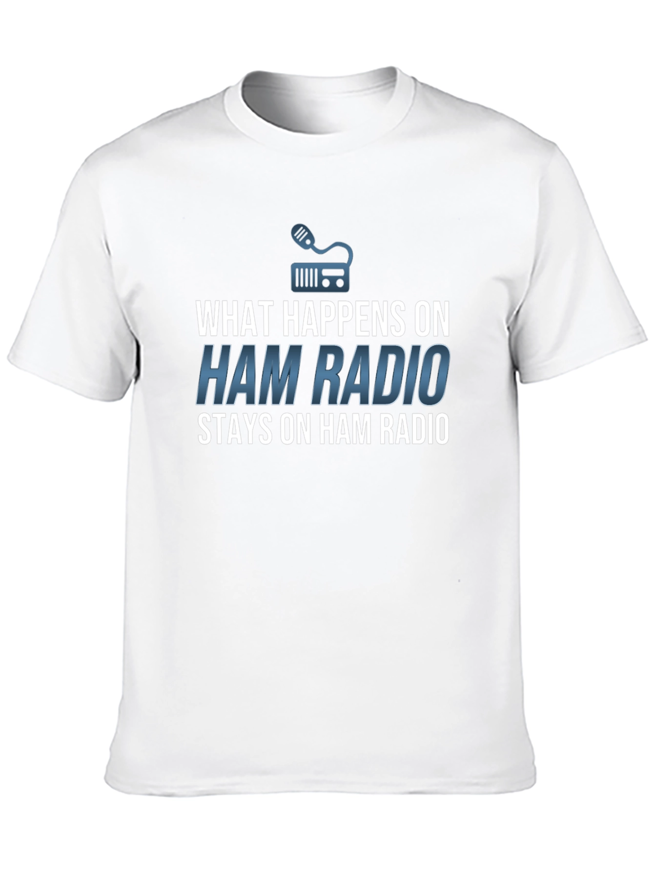 Black Ham Radio T-Shirt - What Happens Stays! view 10