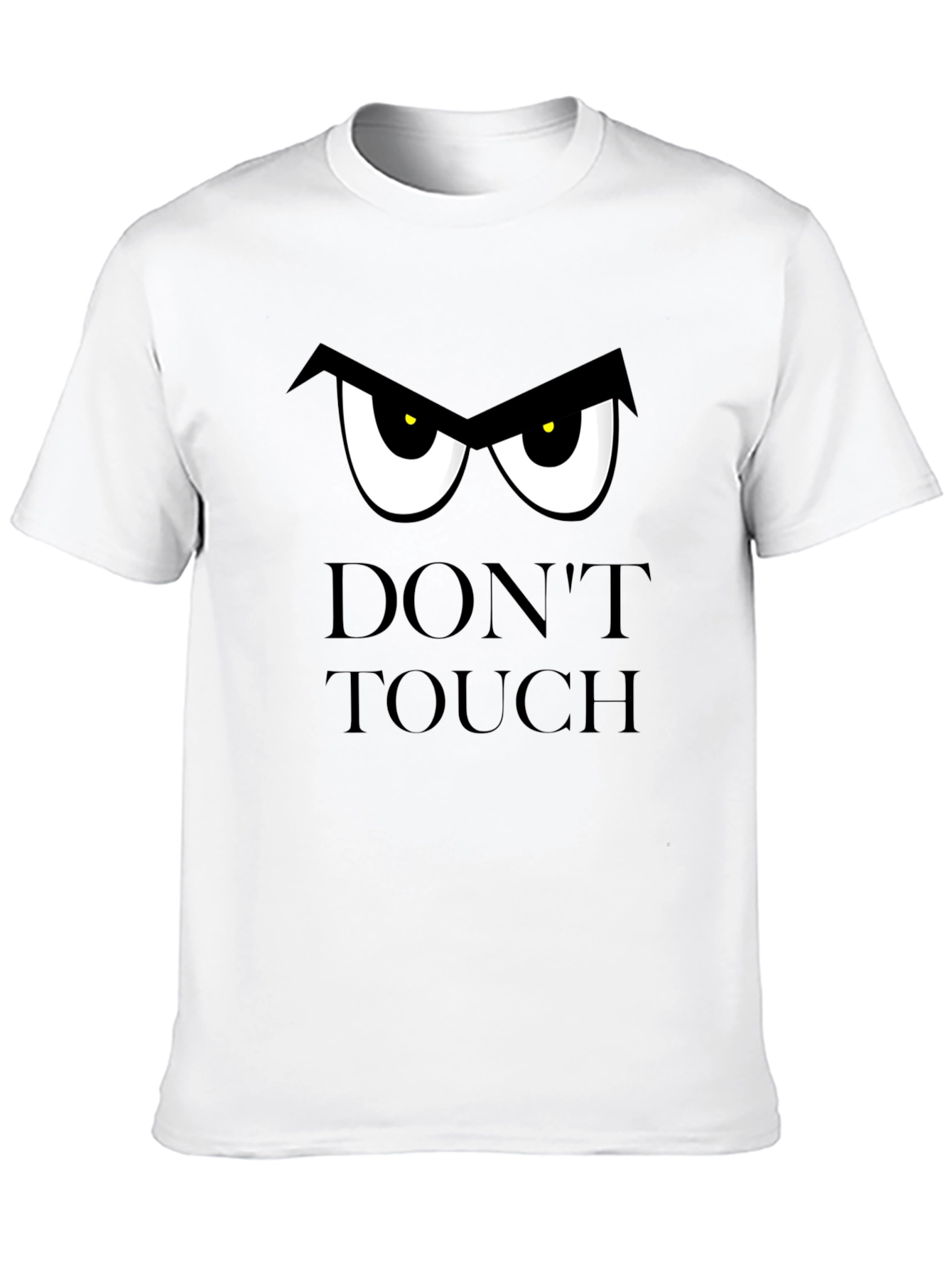 Black Don't Touch T-Shirt: Funny Graphic Tee view 10