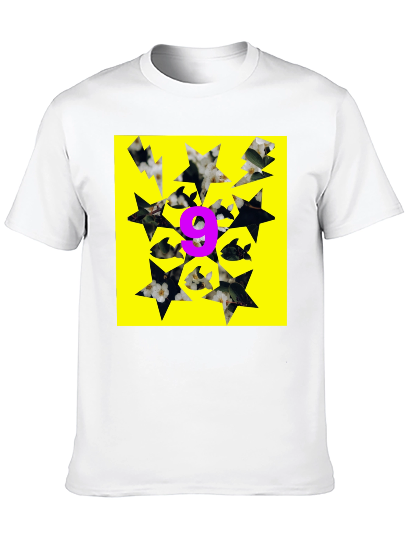 Black Graphic Tee - Nine Fish Star Yellow view 10