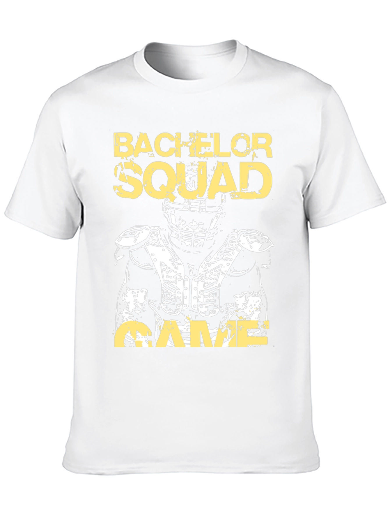 Black Bachelor Squad Football Game T-Shirt view 10