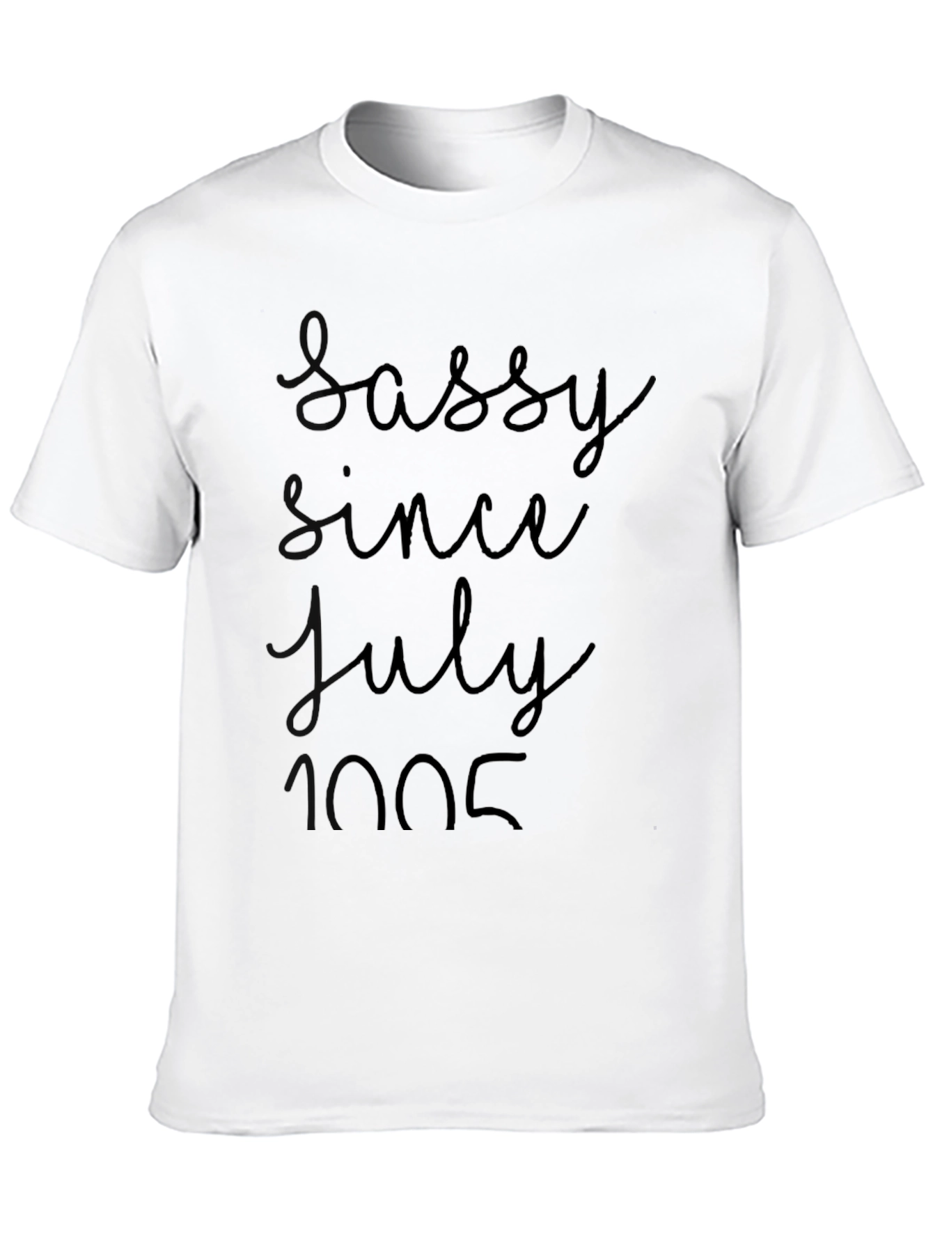 Black Sassy Since July 2005 Black Graphic Tee view 10