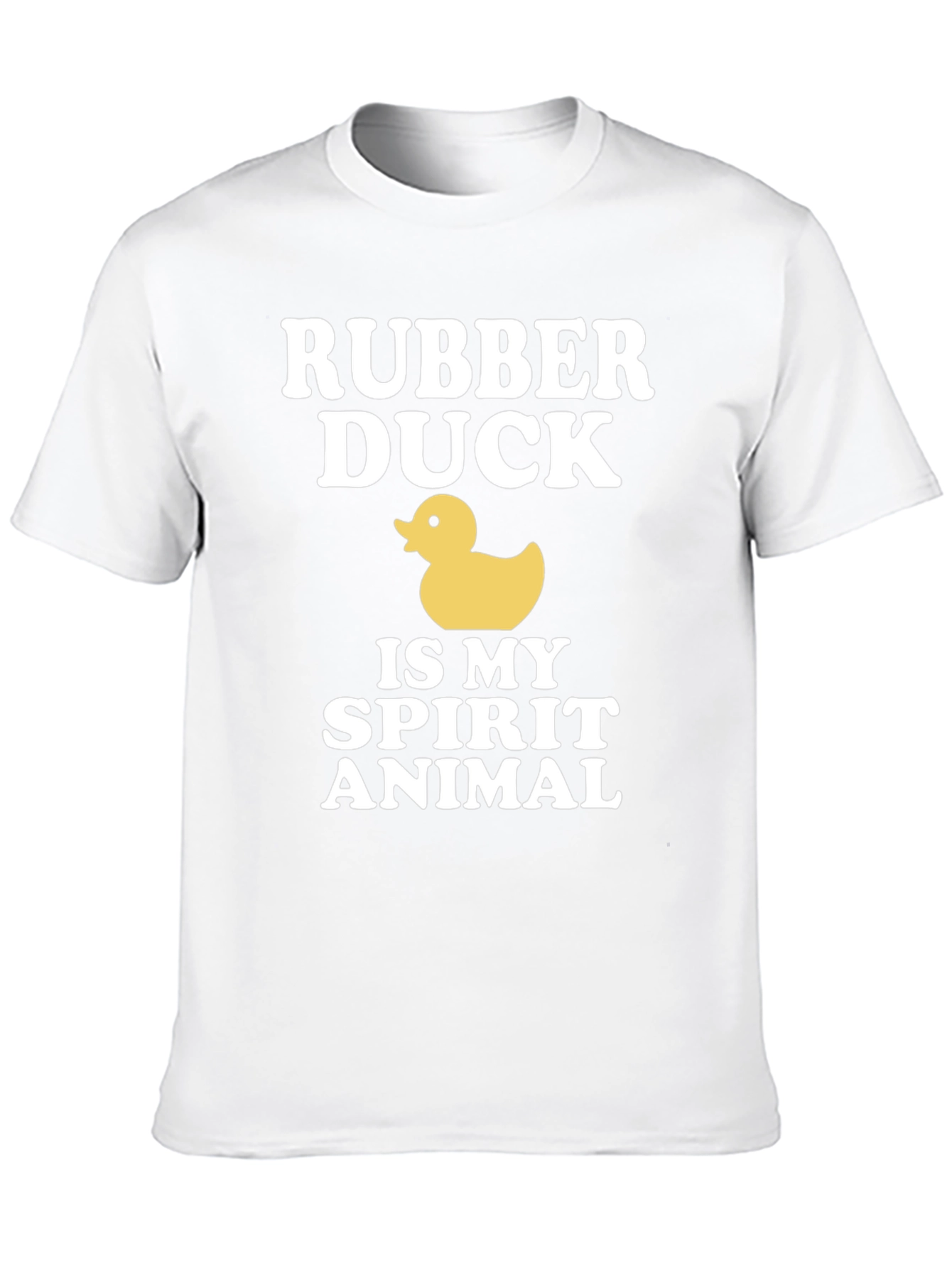 Black Rubber Duck Spirit Animal Graphic T-Shirt view 10